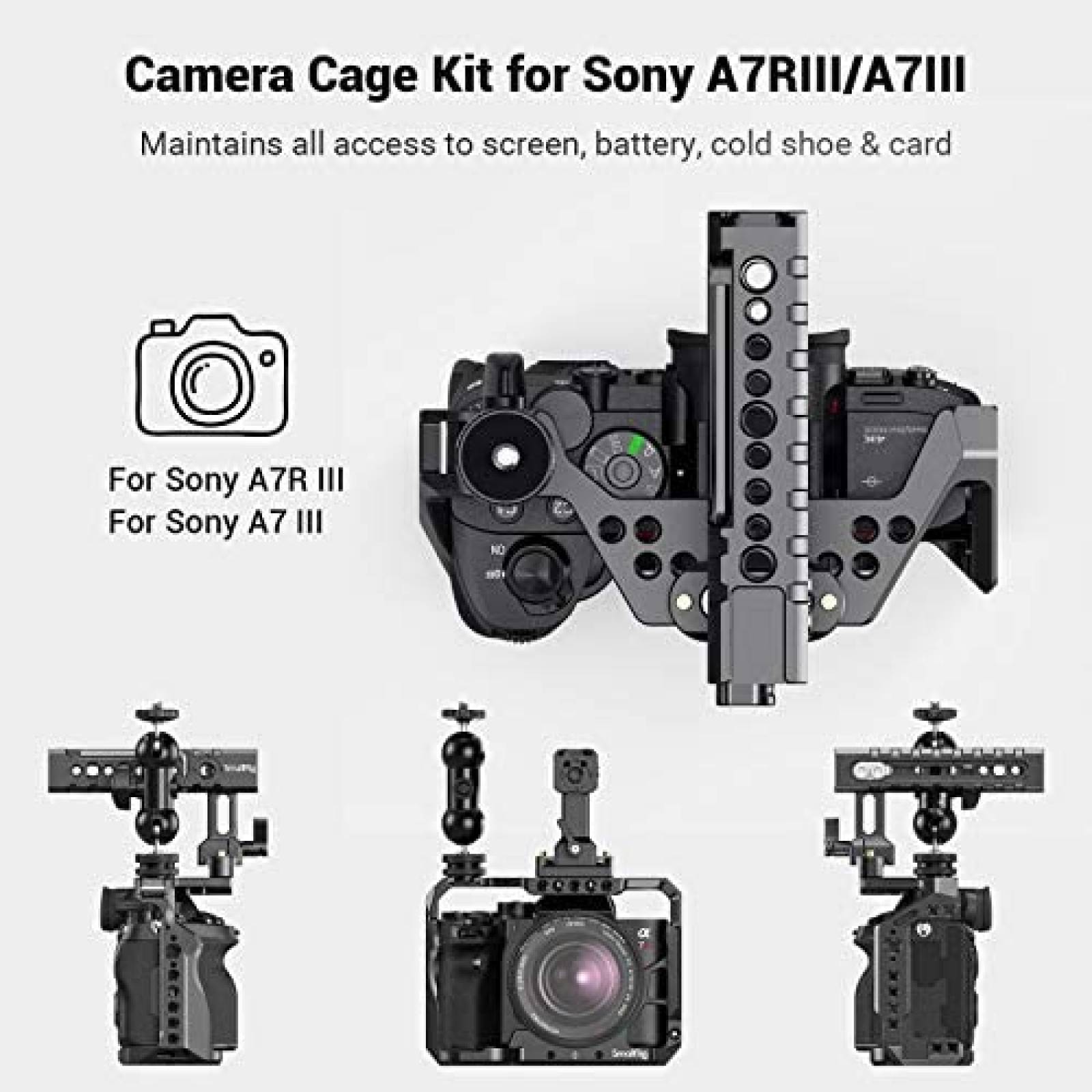 Kit Jaula para Camara SMALLRIG Para Sony A7RIII/A7III -Negr