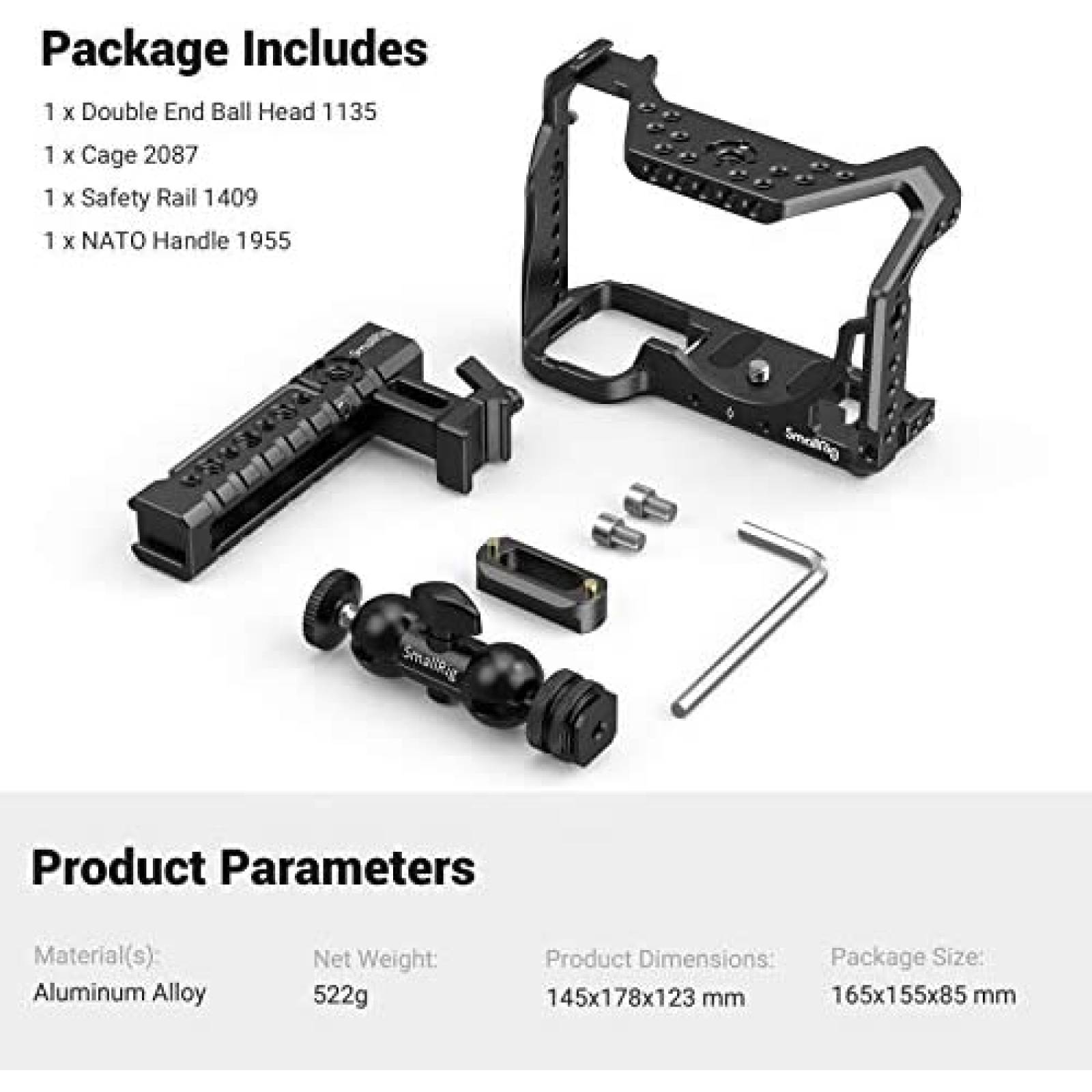 Kit Jaula para Camara SMALLRIG Para Sony A7RIII/A7III -Negr