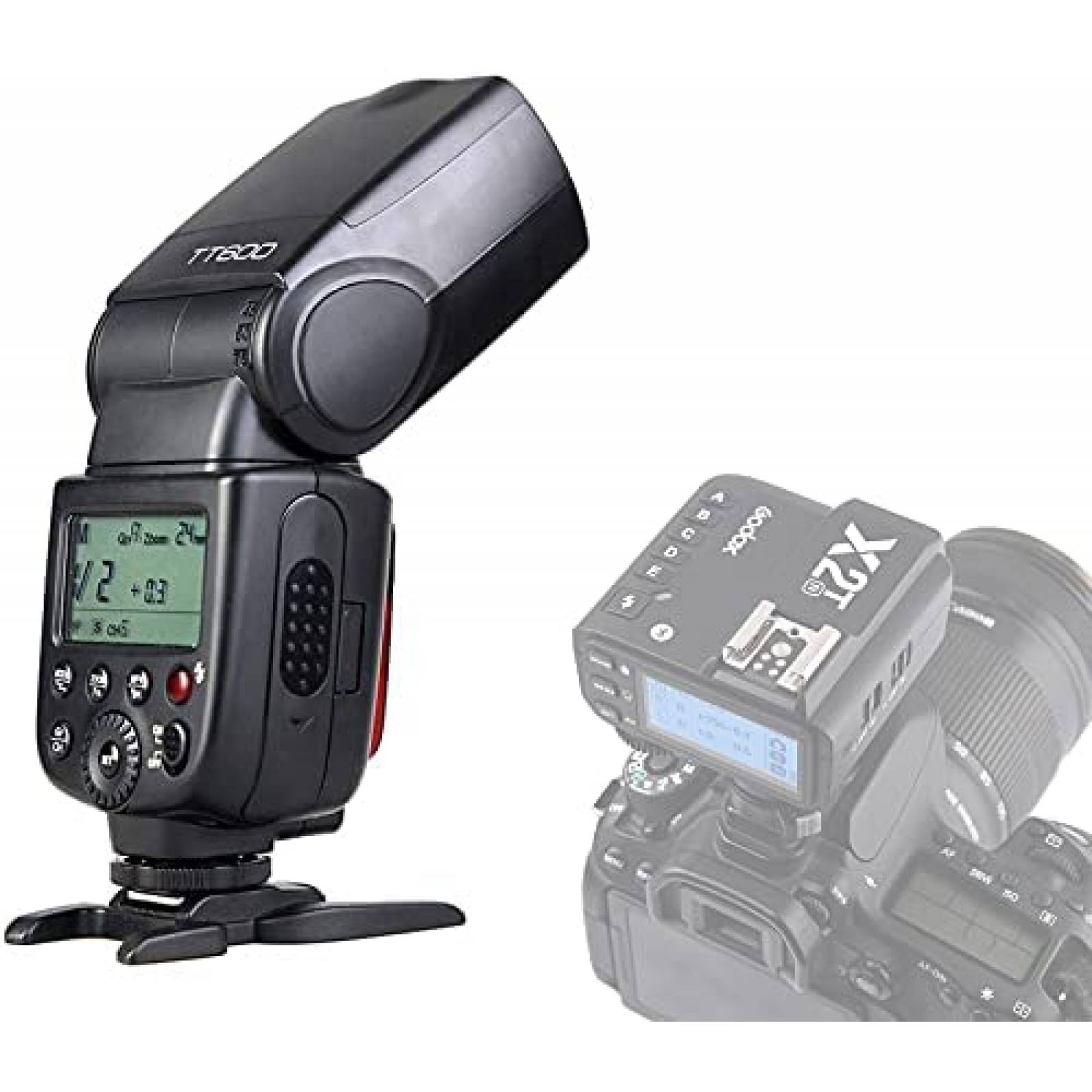 Kit Flash Godox TT600 + accesorios para Nikon Sony -Negro