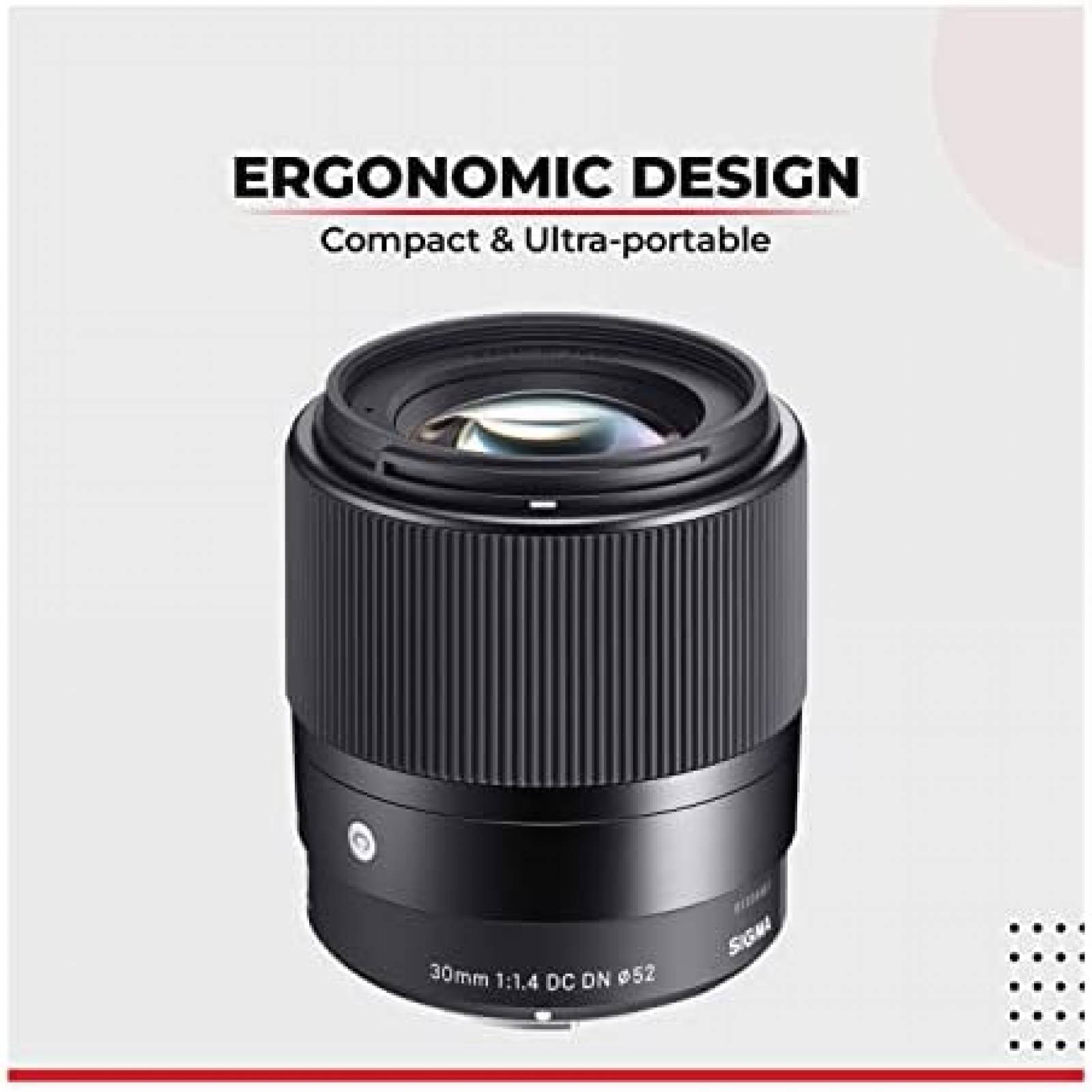 Kit de Lente Sigma 30mm f/1.4 DC DN Canon EF-M + Accesorios