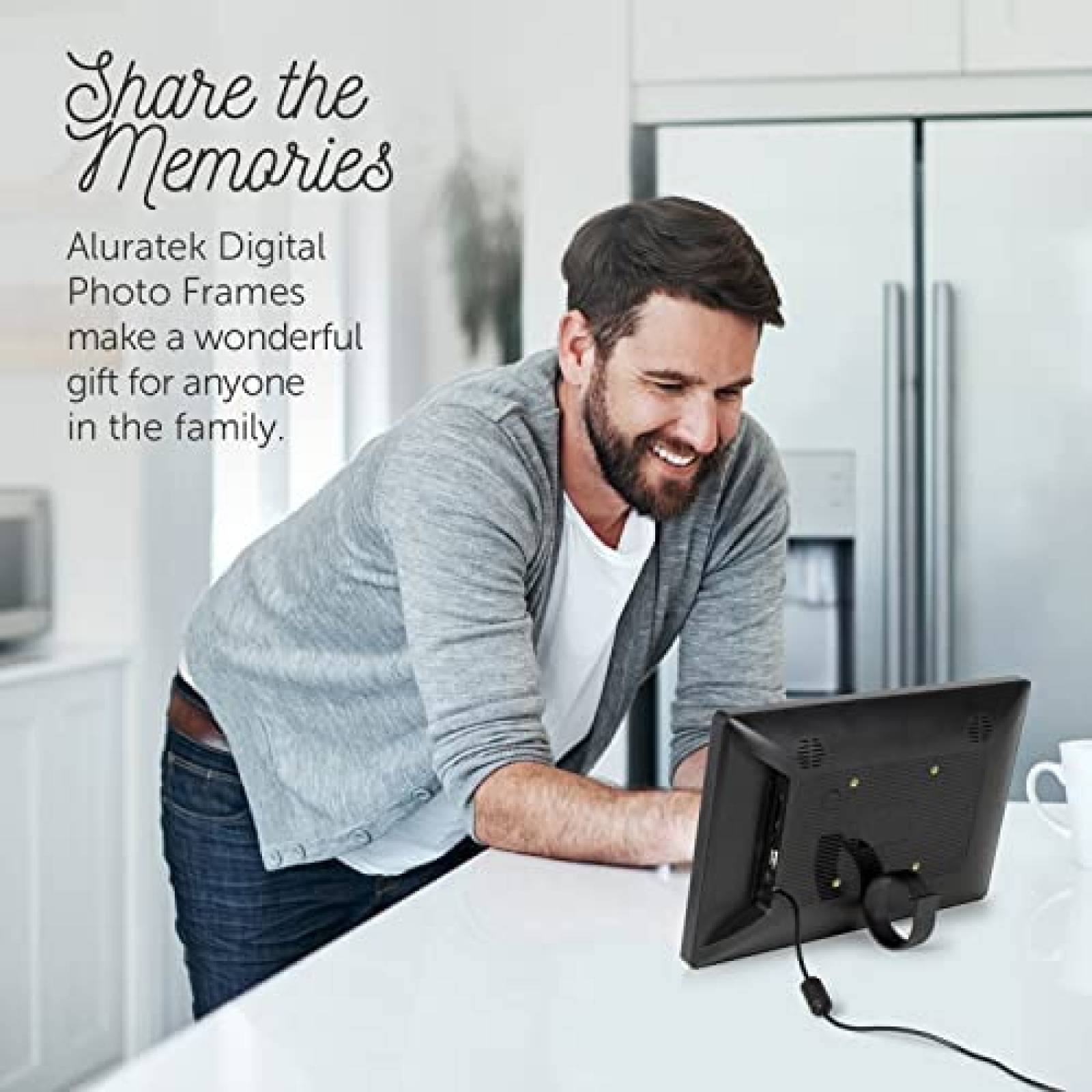 Portaretratos Digital Aluratek 11.6'' Touch Videocall 16GB N