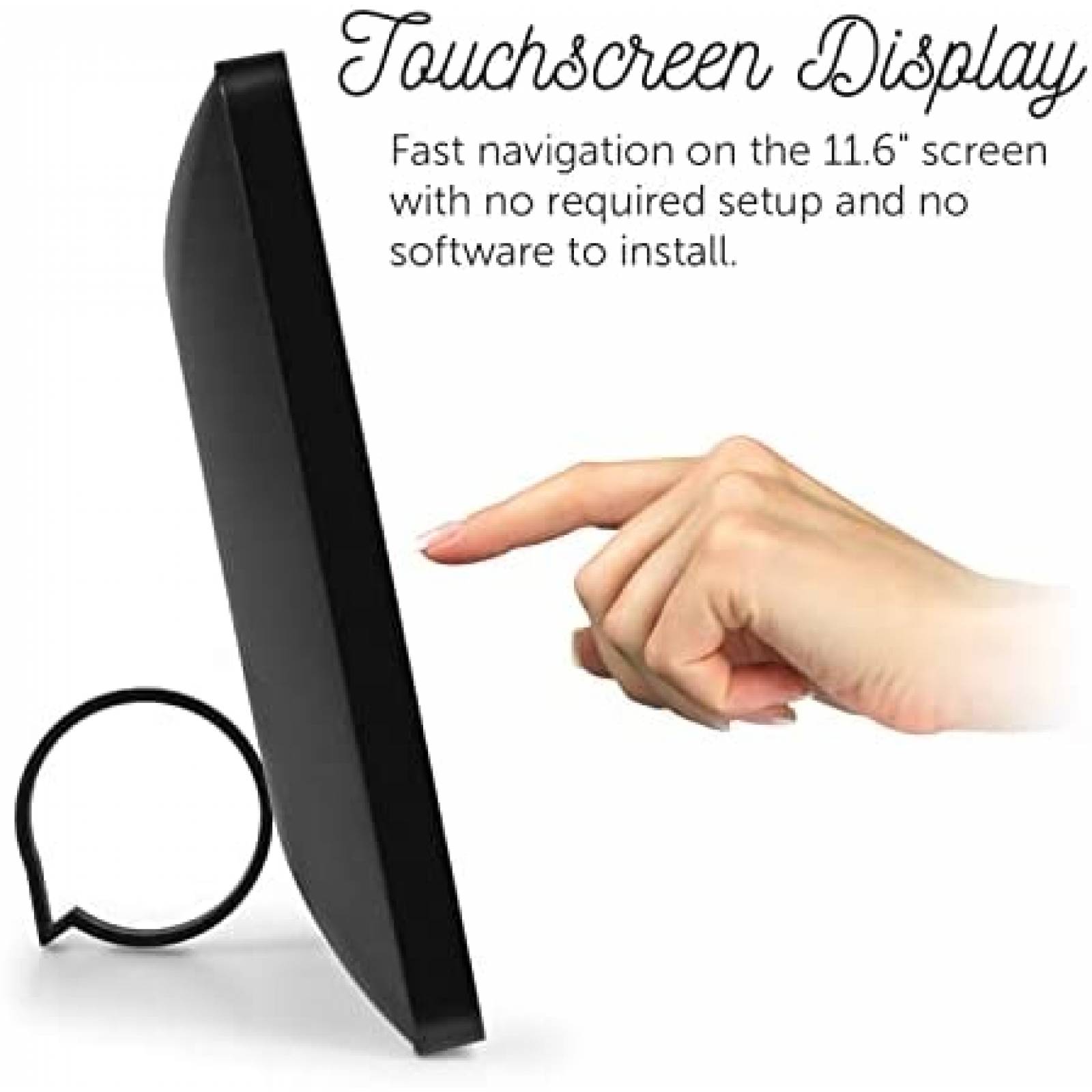 Portaretratos Digital Aluratek 11.6'' Touch Videocall 16GB N