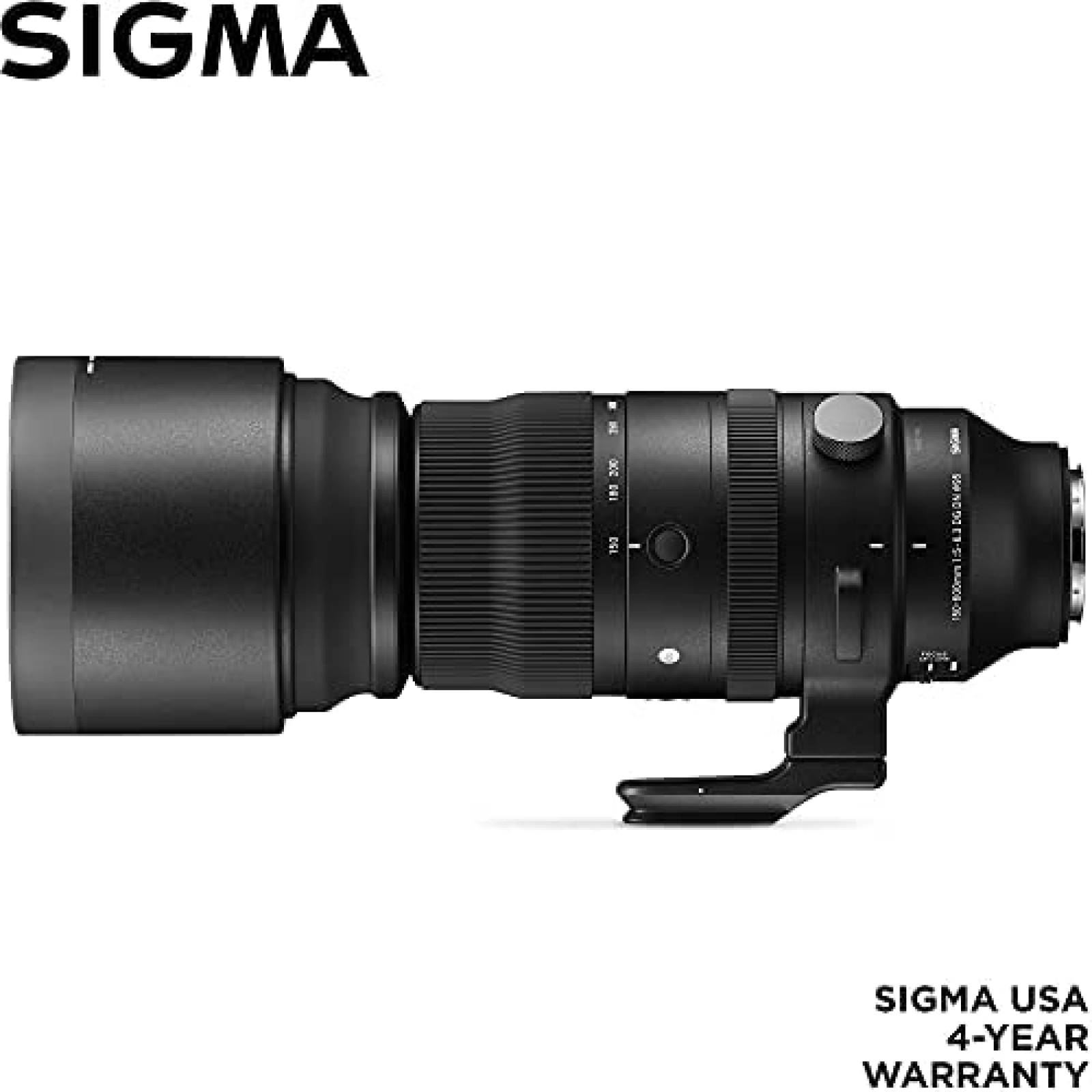Lente de Camara Sigma 150-600mm + Accesorios -Negro