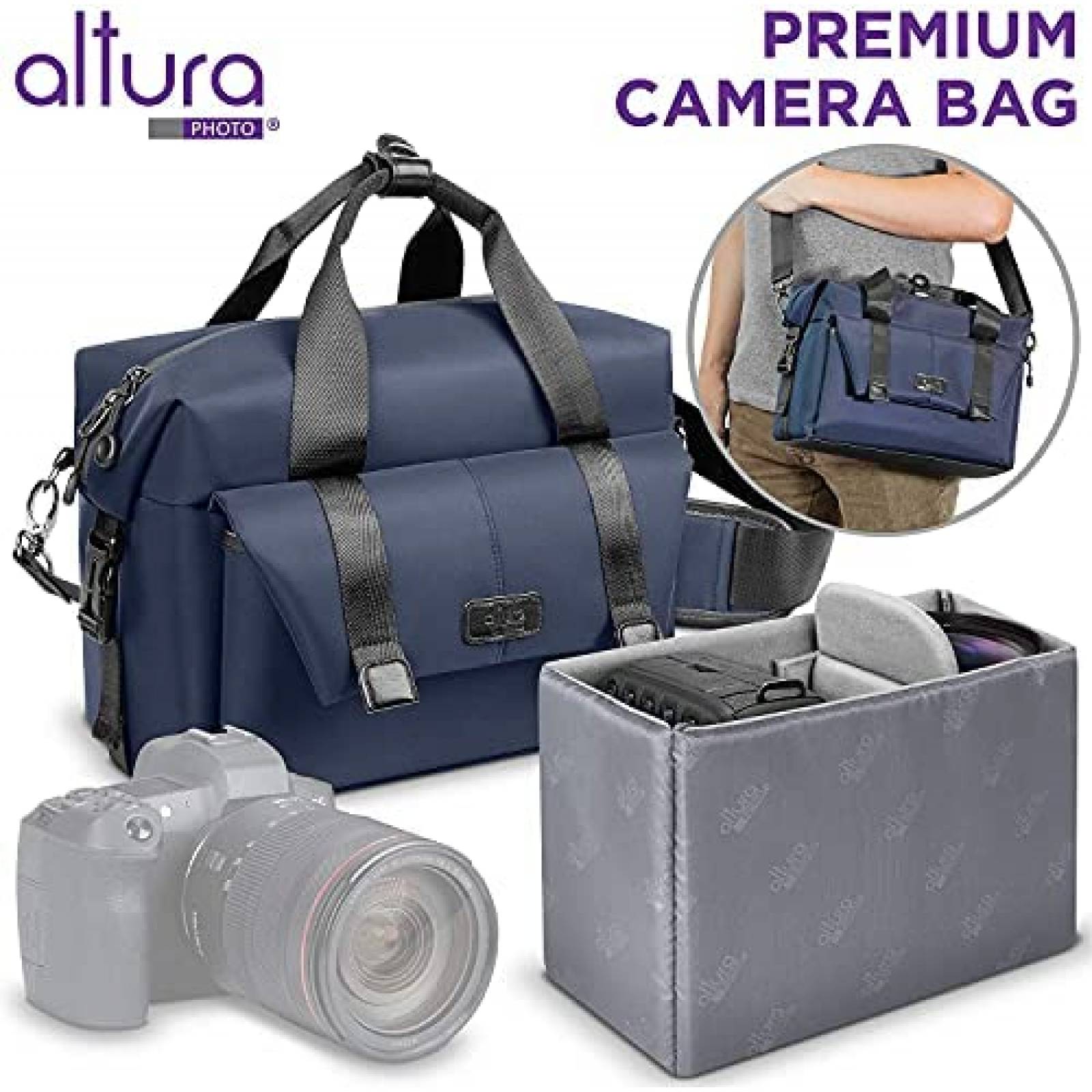 Lente de Camara Sigma 150-600mm + Accesorios -Negro