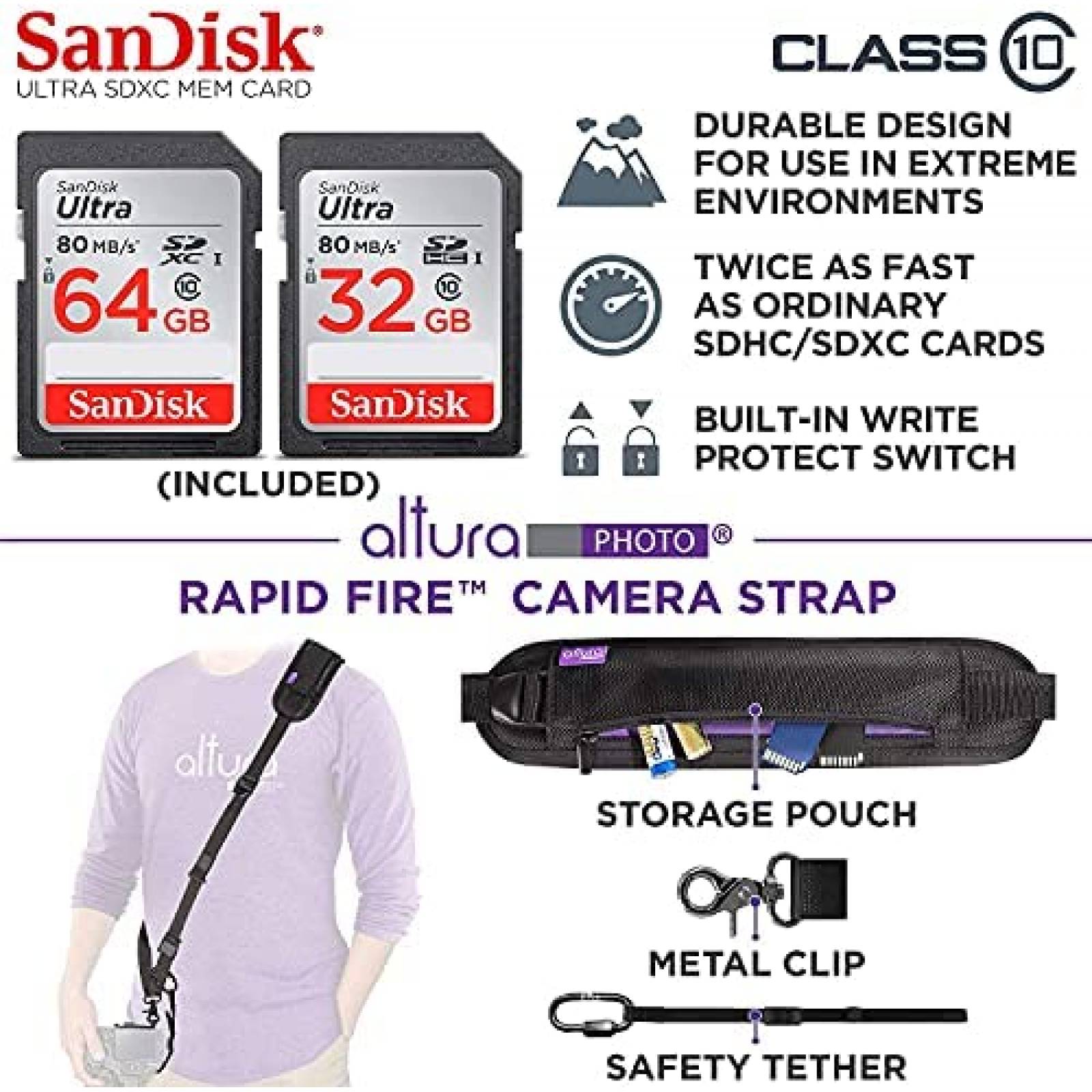 Lente de Camara Sigma 150-600mm + Accesorios -Negro