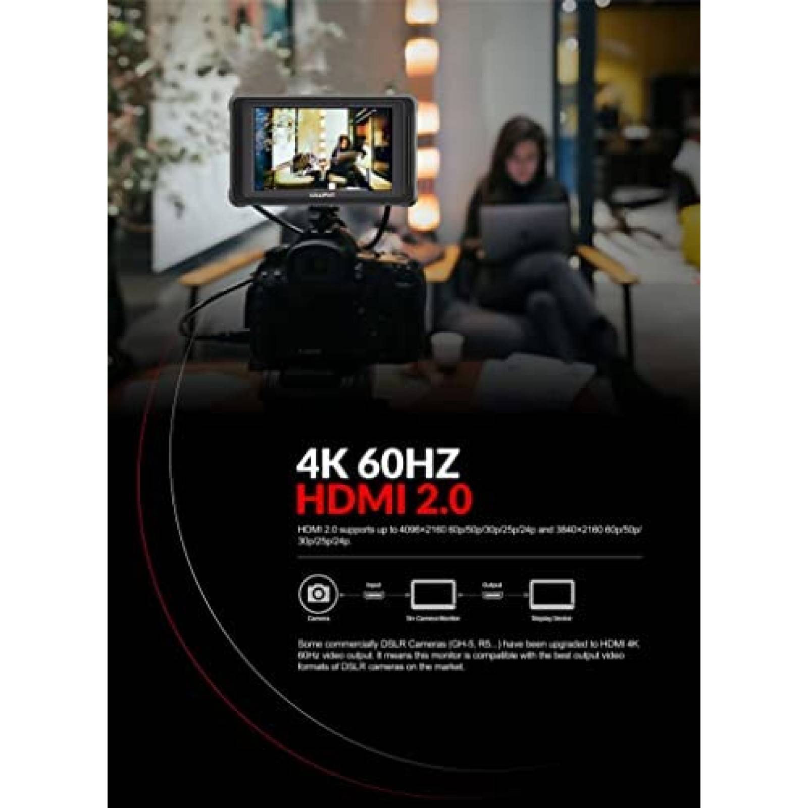 Monitor para Camara Lilliput FS5 4K HDMI DSLR Profesional
