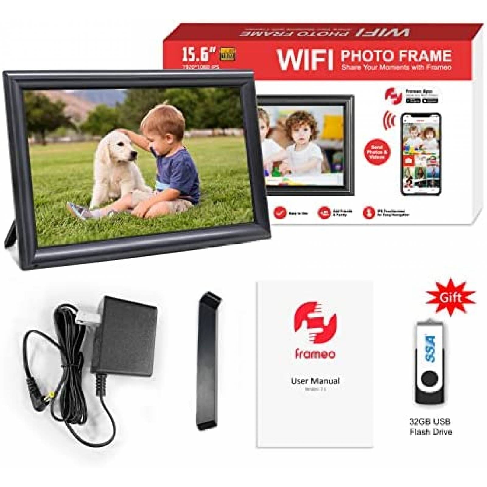 Portaretratos Digital Akimart 13.5" Tactil 3K WiFi 32 GB