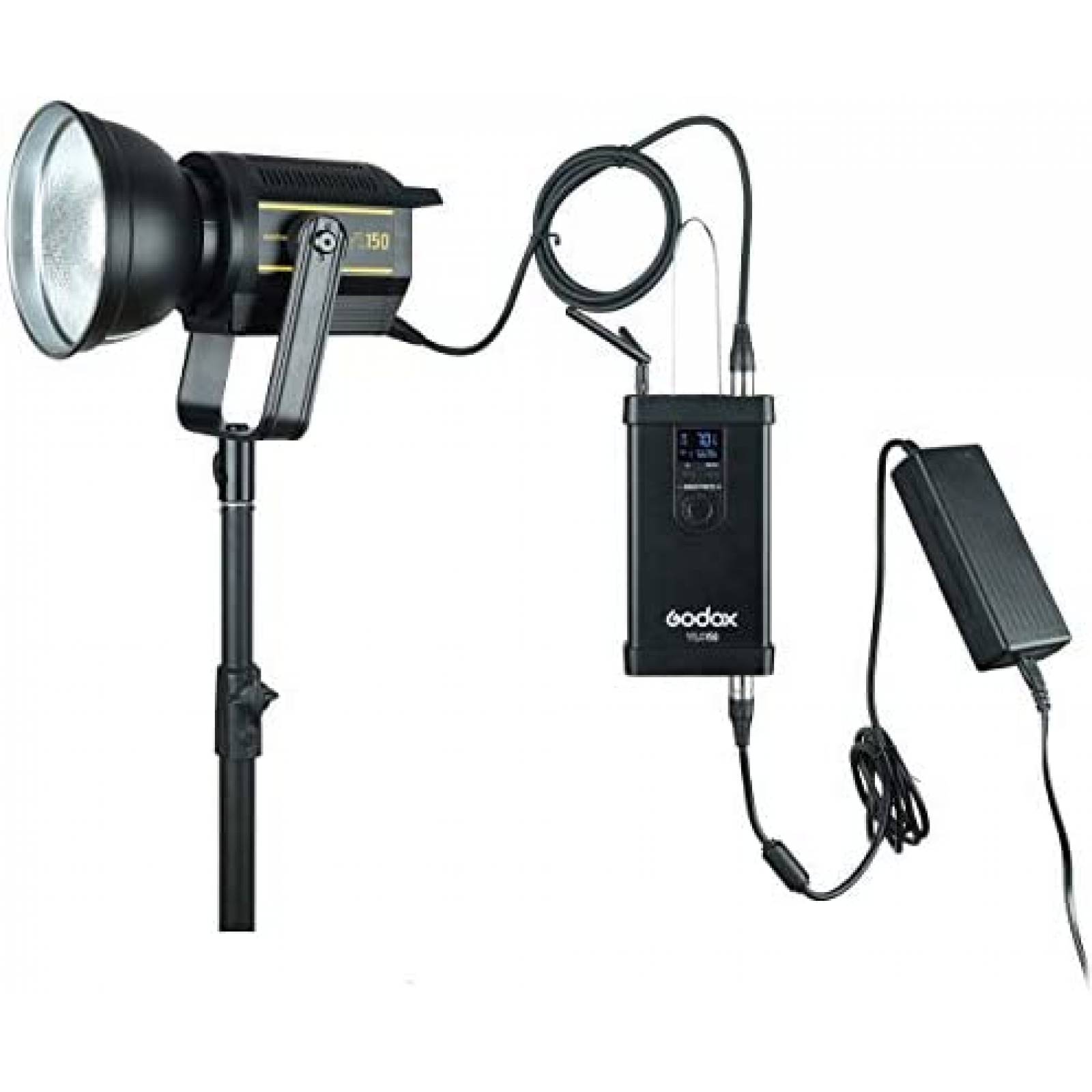 Kit de Iluminacion Godox VL150 150W Led 5600K Control -Negro