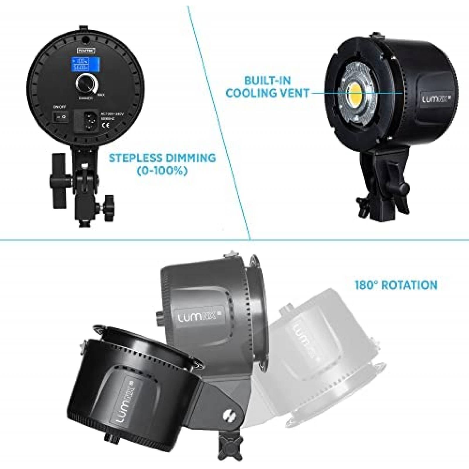 Caja De Luz FOVITEC Con Luz Y Bolsa De Transporte -Negro