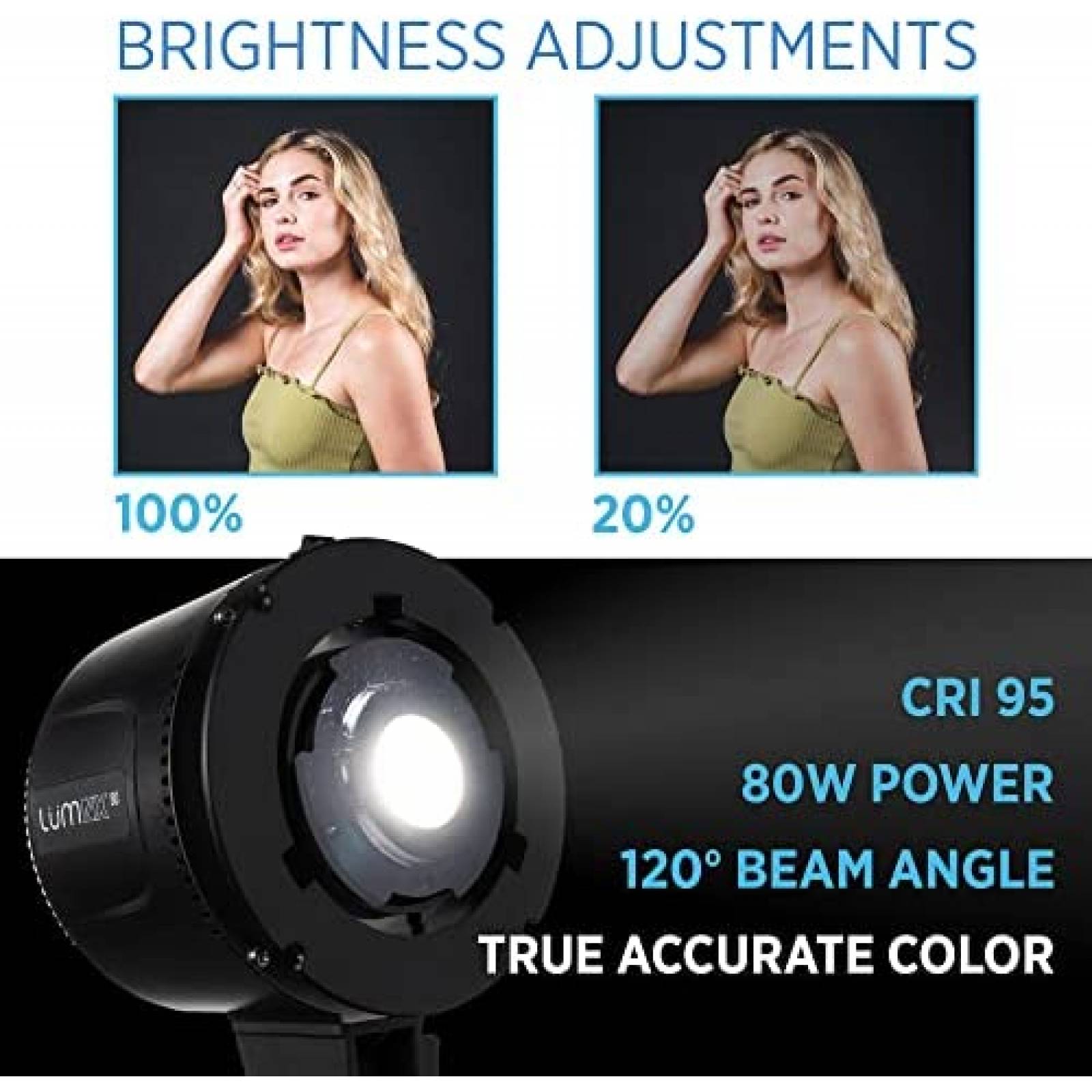 Caja De Luz FOVITEC Con Luz Y Bolsa De Transporte -Negro