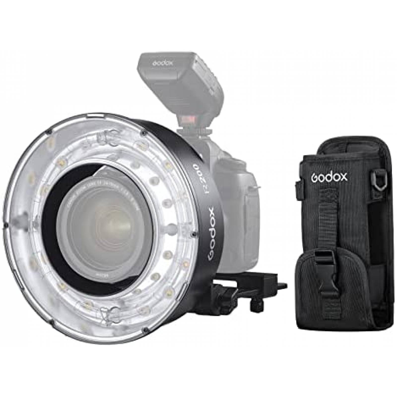 Aro de Luz para Camara Godox R200 200W para Nikon -Negro