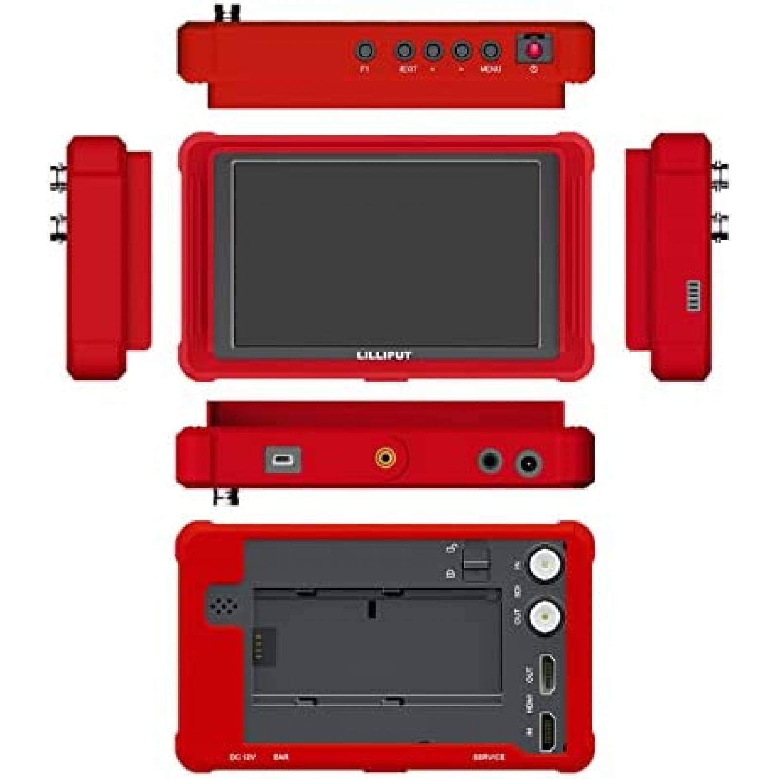 Monitor para Camara Lilliput FS5 4K HDMI DSLR Profesional -R