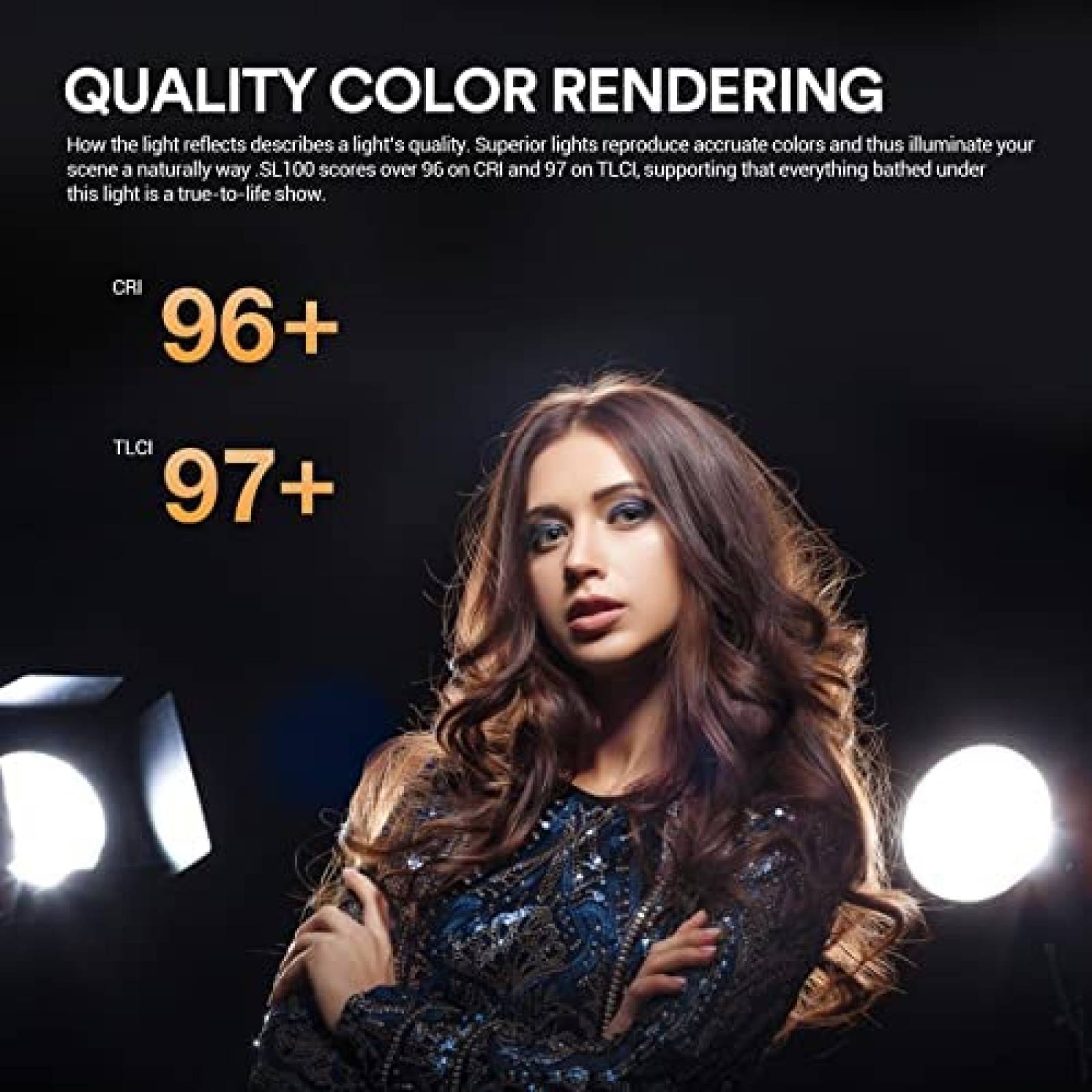 Luz de Video/Fotografia Continua GODOX LED 100W -Negro