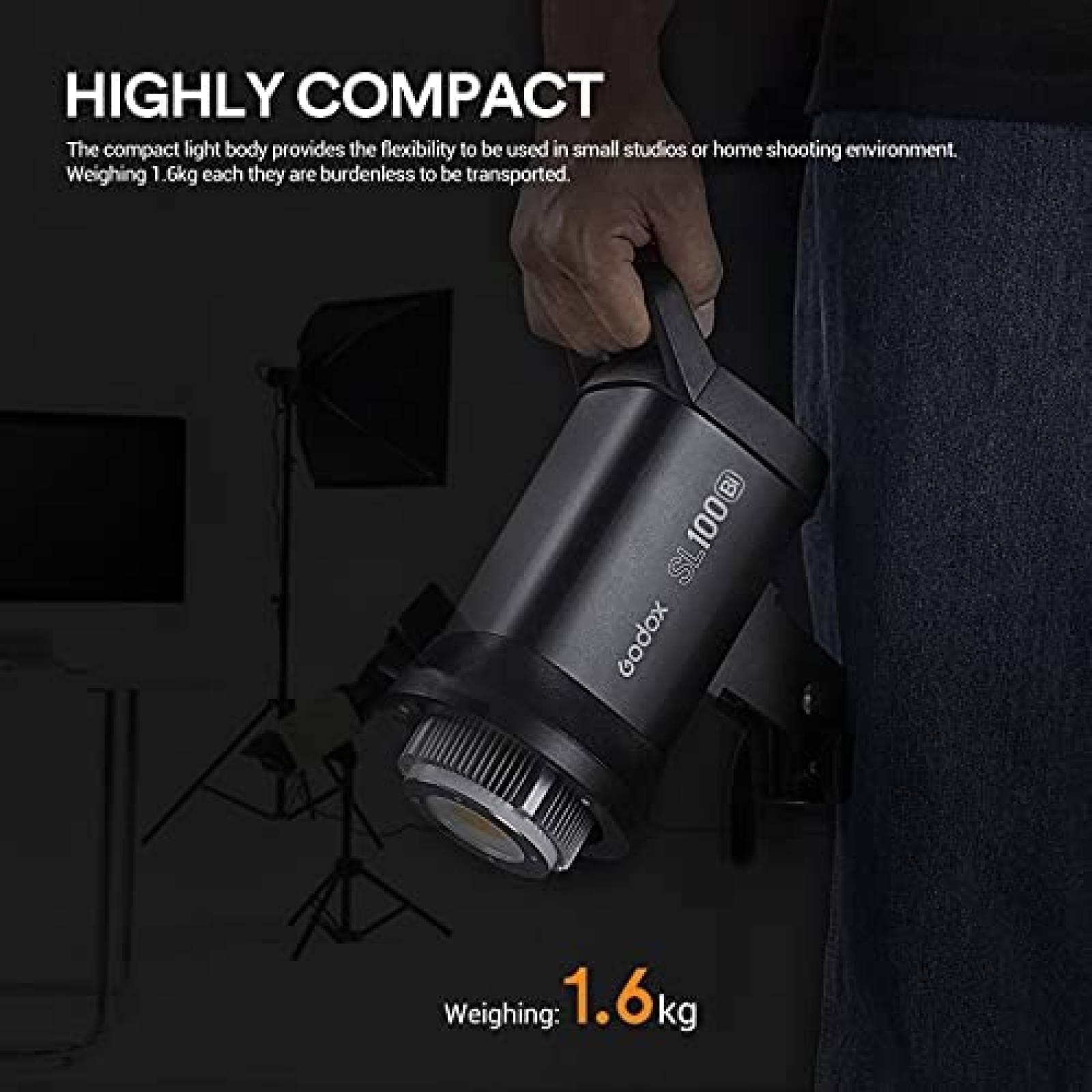 Luz de Video/Fotografia Continua GODOX LED 100W -Negro