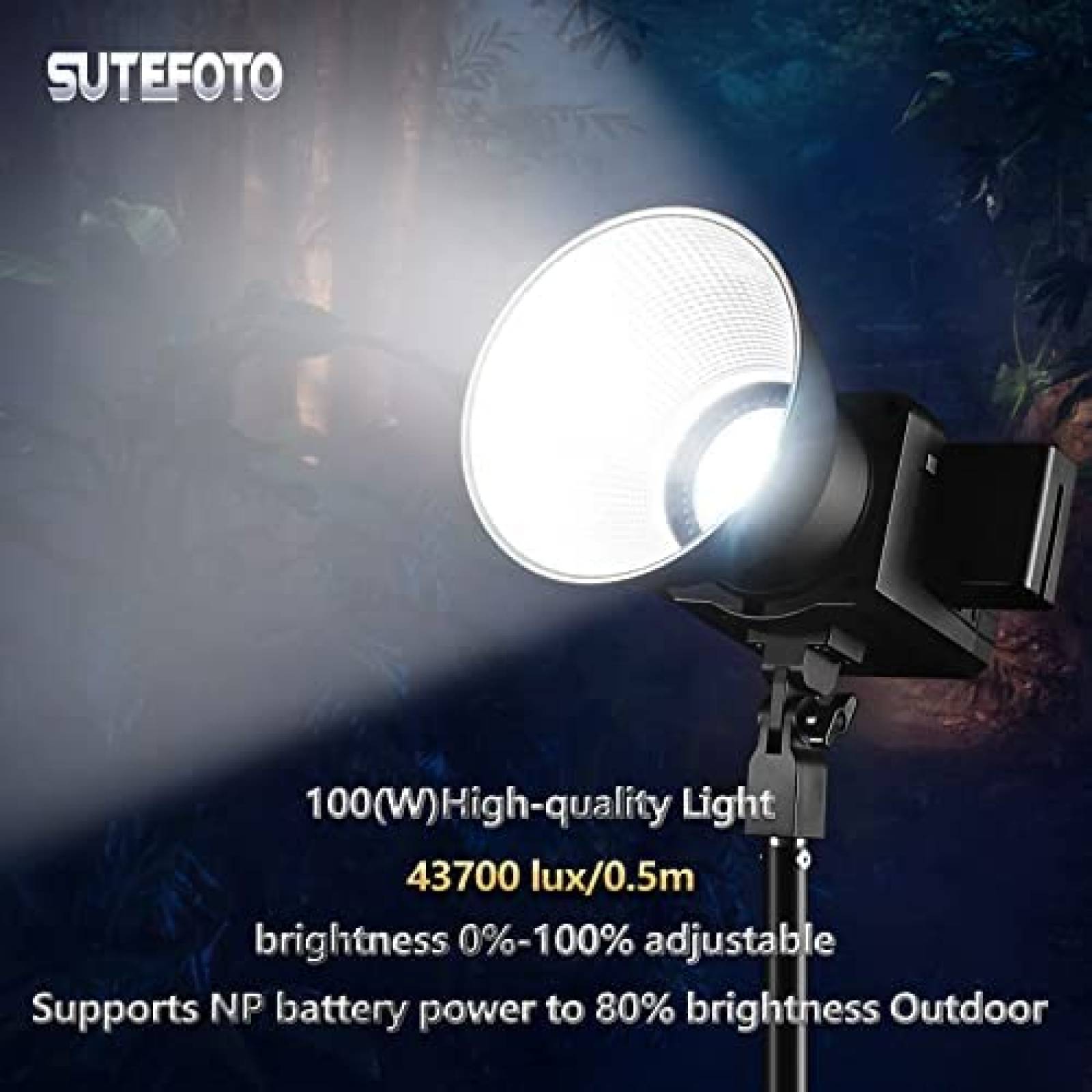 Luz de Video/Fotografia Continua SUTEFOTO LED RGB 100W Negro