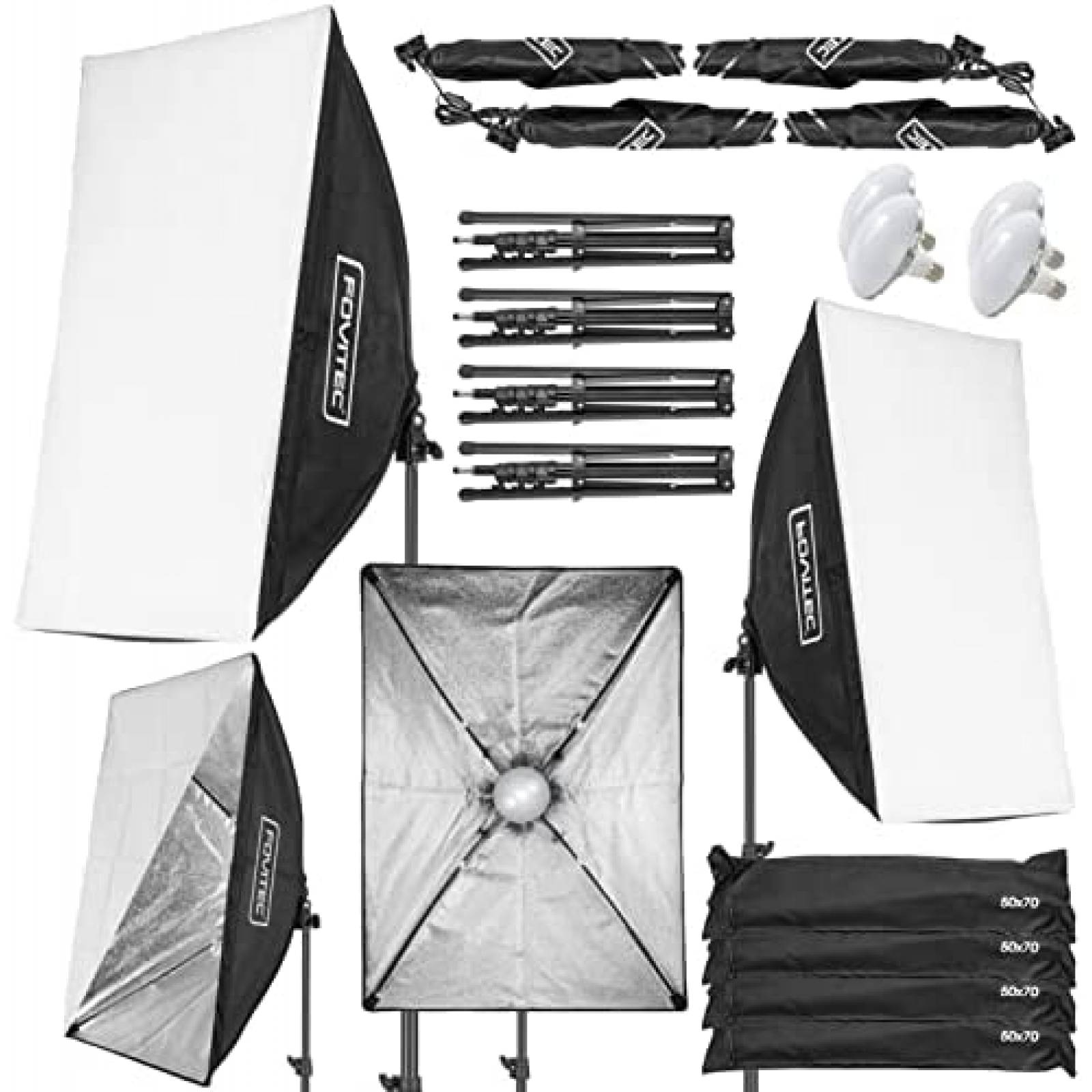 Kit De Iluminacion Fotografica FOVITEC LED Luz Continua