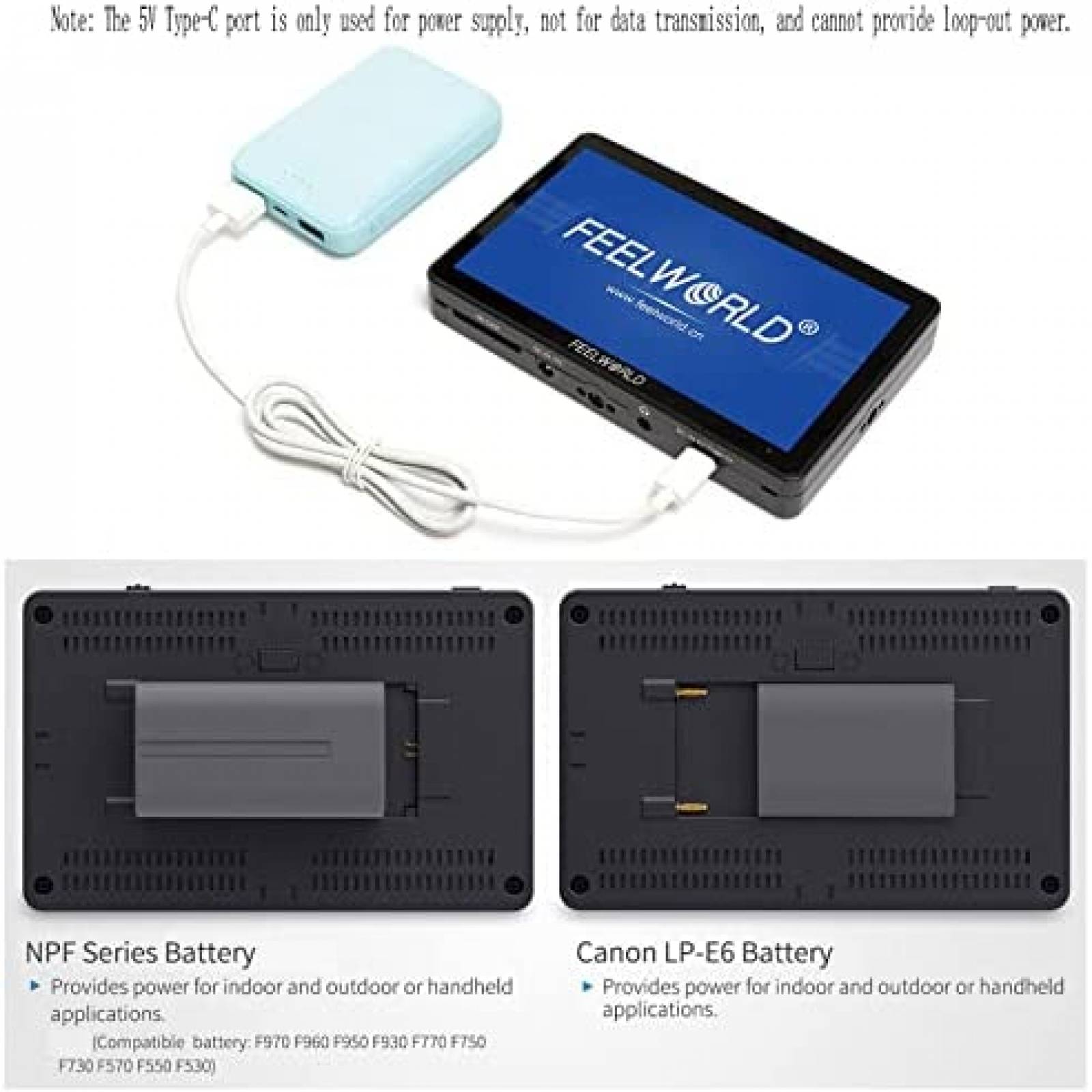 Monitor De Camara FEELWORLD F6 Plus V2 6" Tactil con Brazo