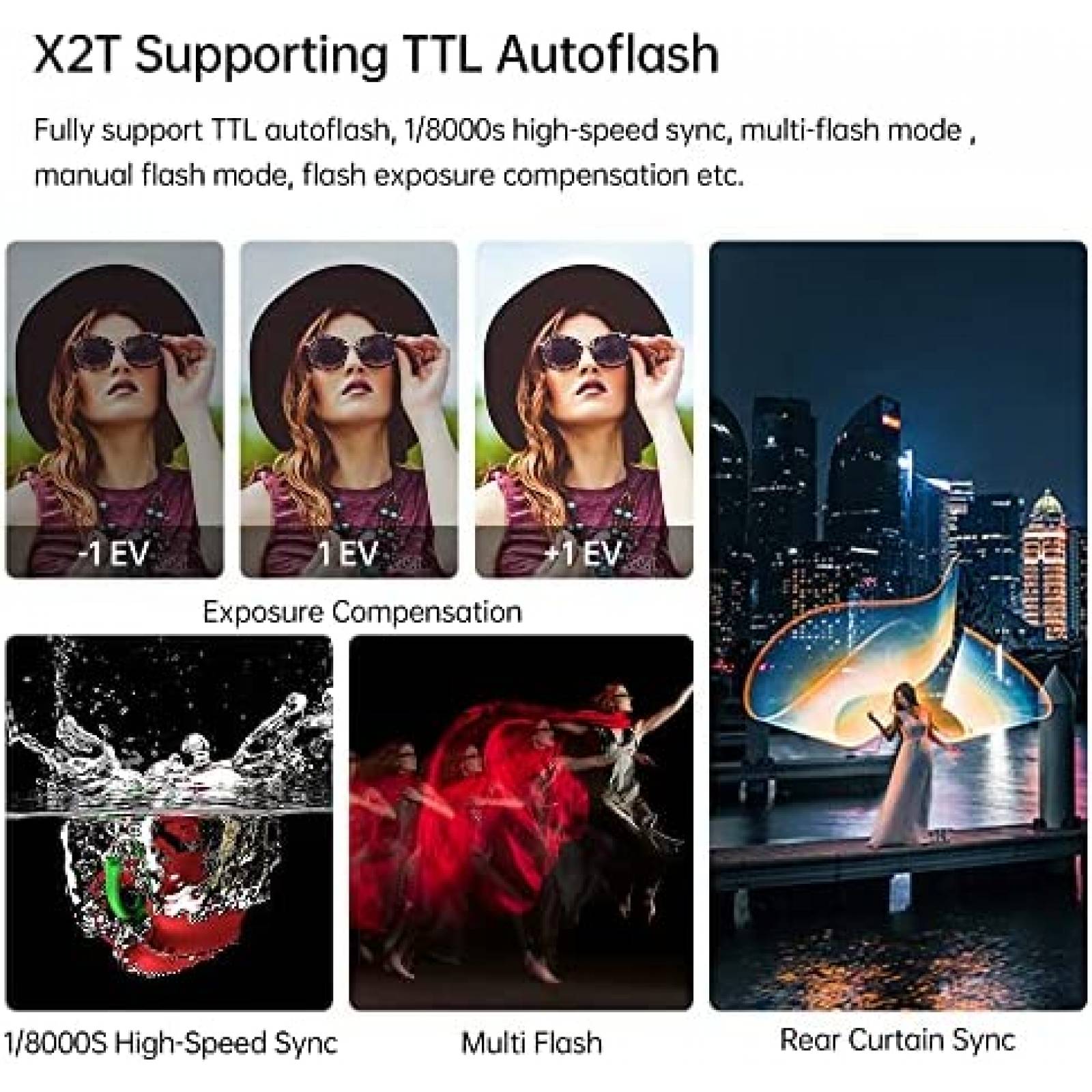 Kit Flash Godox TT600 + accesorios para Nikon -Negro