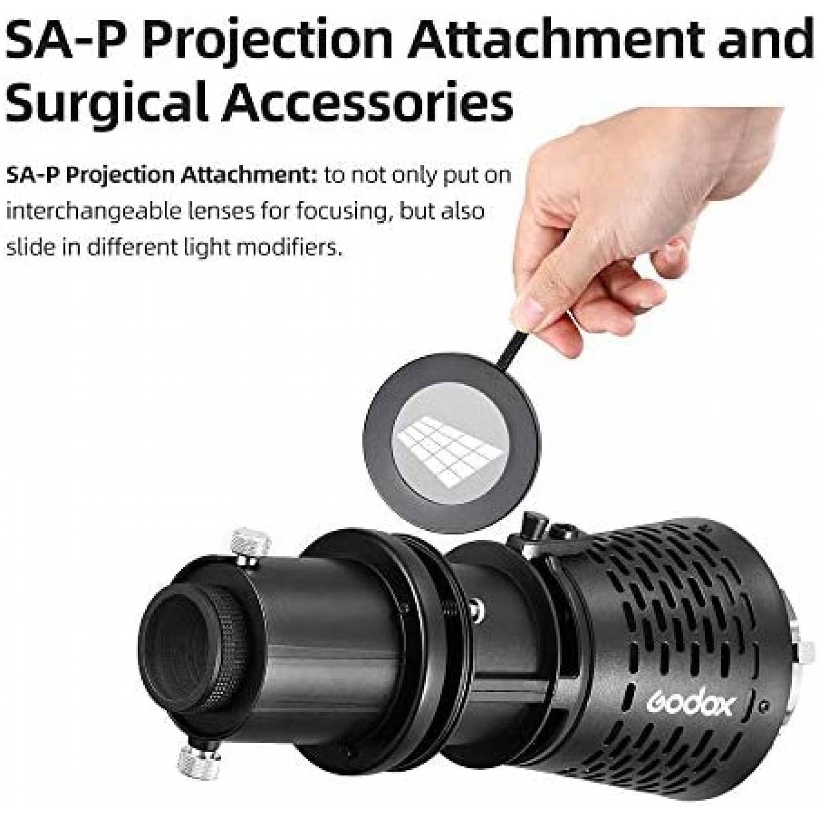 Adaptador de Montaje Godox SA-17 para Proyector Bowens Mount