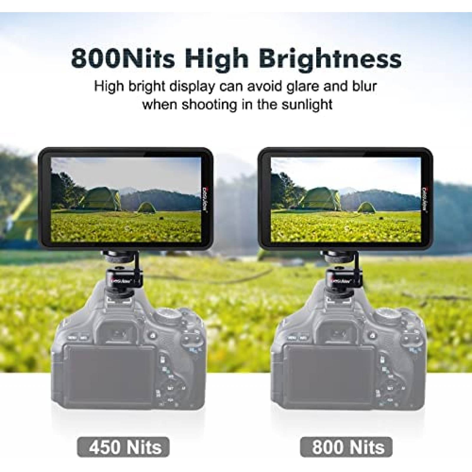 Monitor de Campo para Camara Desview R5II Profesional Tactil