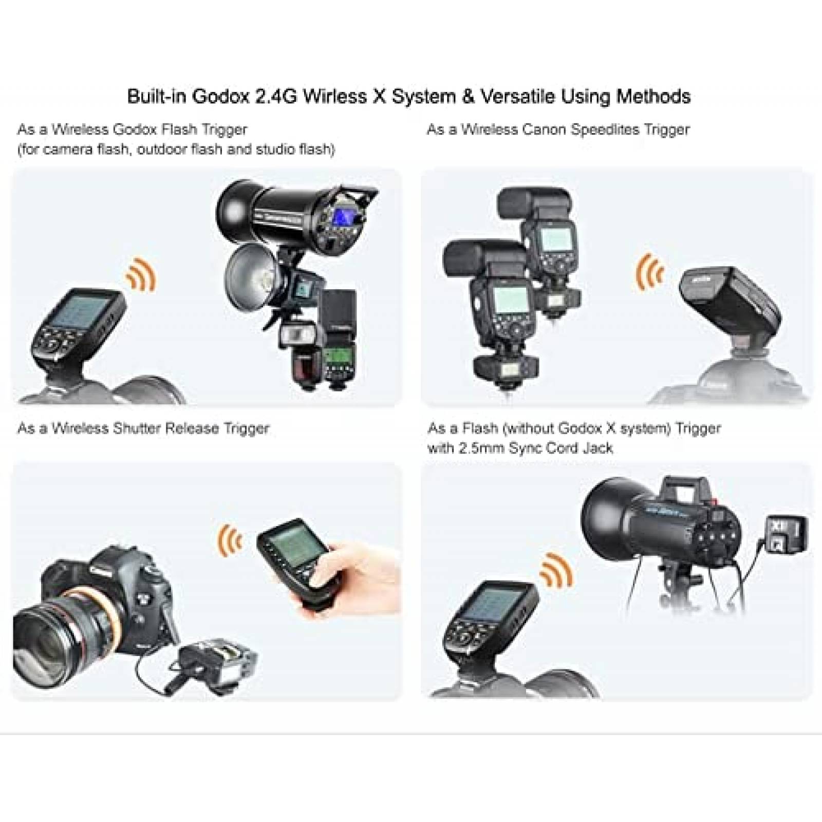 Kit Disparador Flash Godox XPro-N TTL LED USB Inalambrico