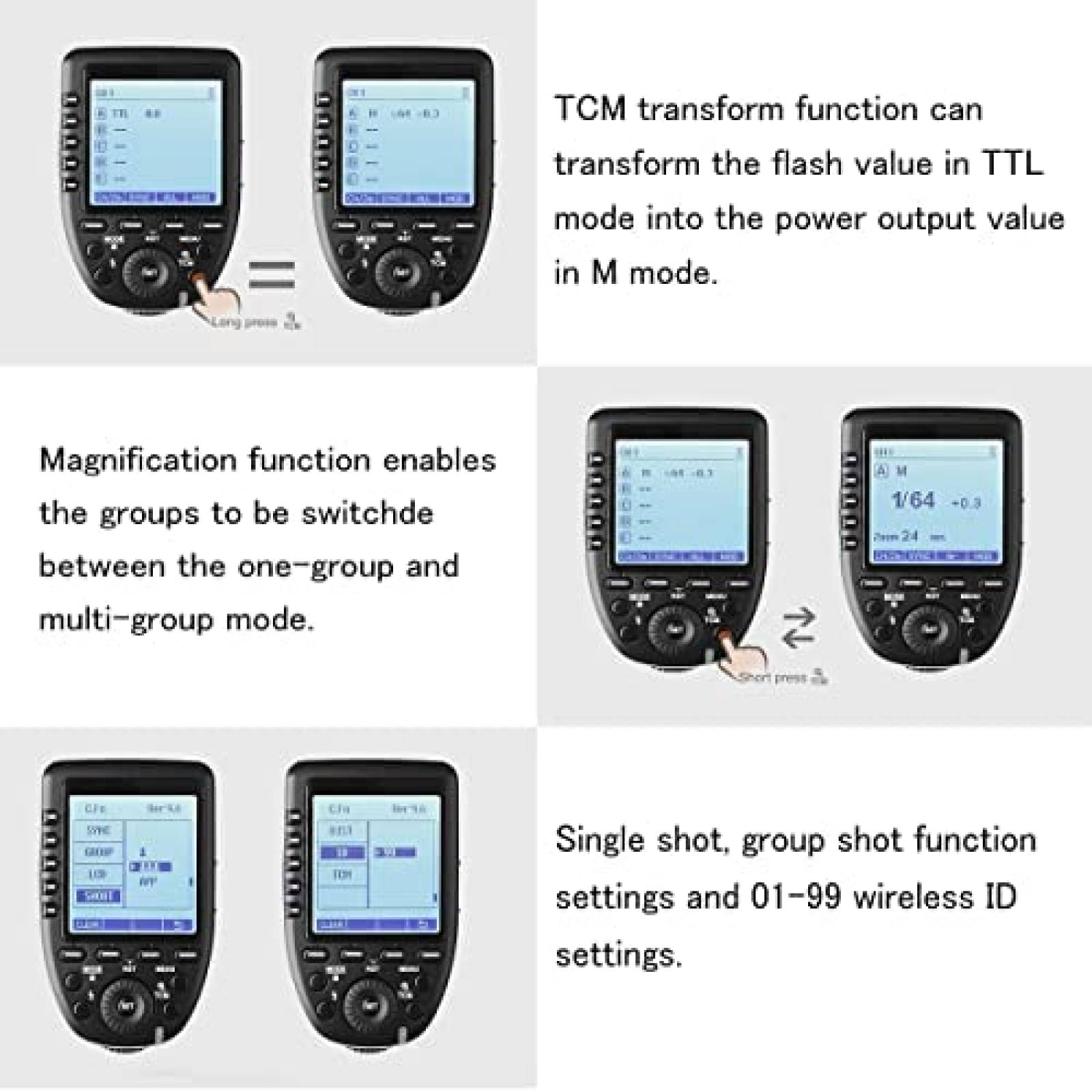 Kit Disparador Flash Godox XPro-N TTL LED USB Inalambrico