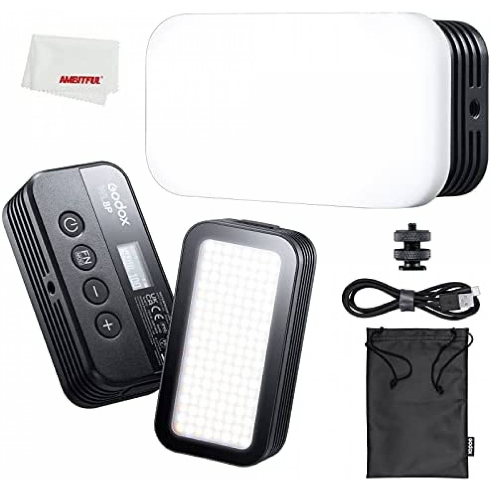 Luz Video Submarina Godox WL8P LED 10W 2700K-8500K -Negro