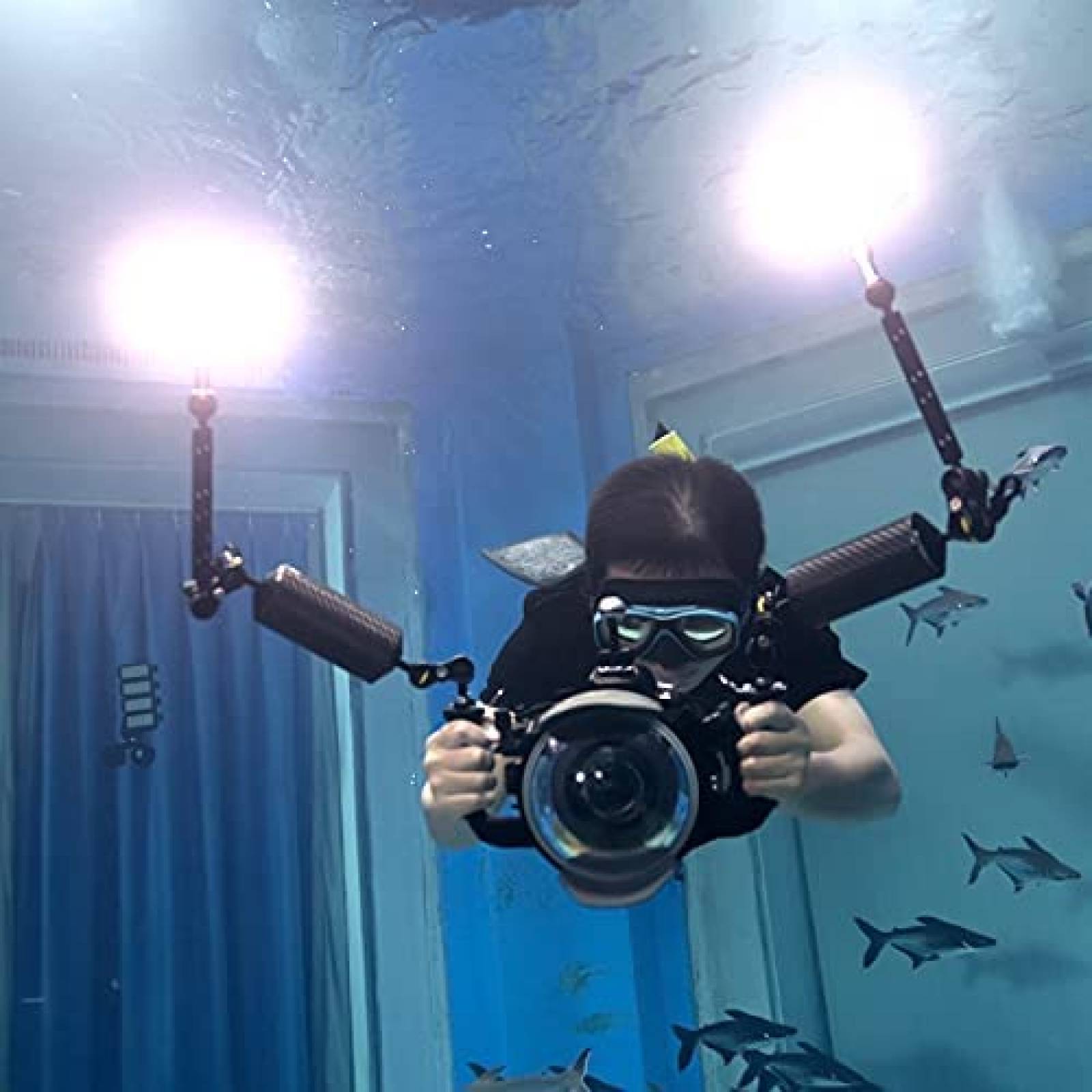 Luz Video Submarina Godox WL8P LED 10W 2700K-8500K -Negro