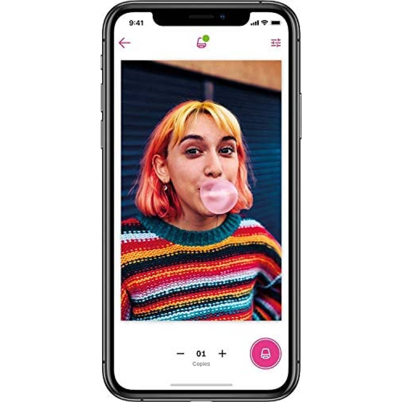 Impresora de Fotos Polaroid Hi-Print Incluye 40 Hojas -Bco