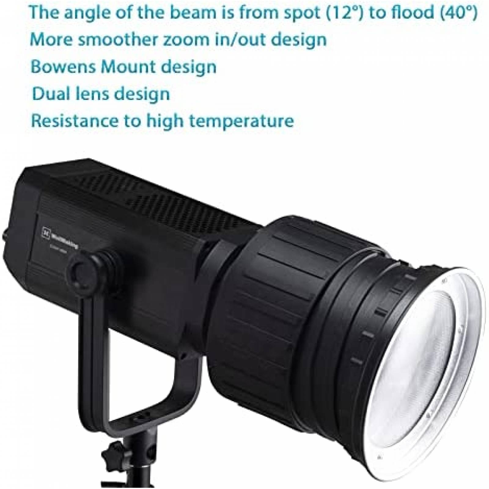 Lente Fresnel WELLMAKING Con Soporte Bowens -Negro