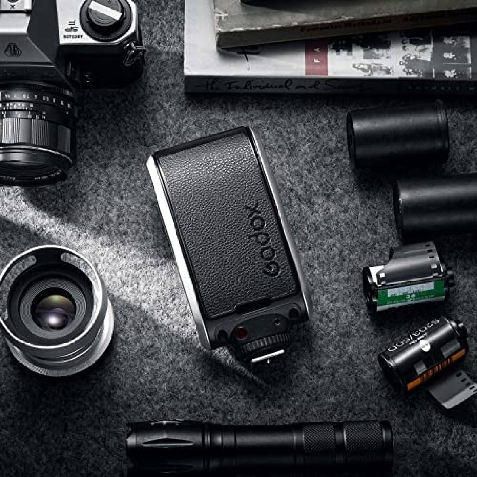 Flash Godox Lux Senior + accesorios para Nikon Sony -Negro