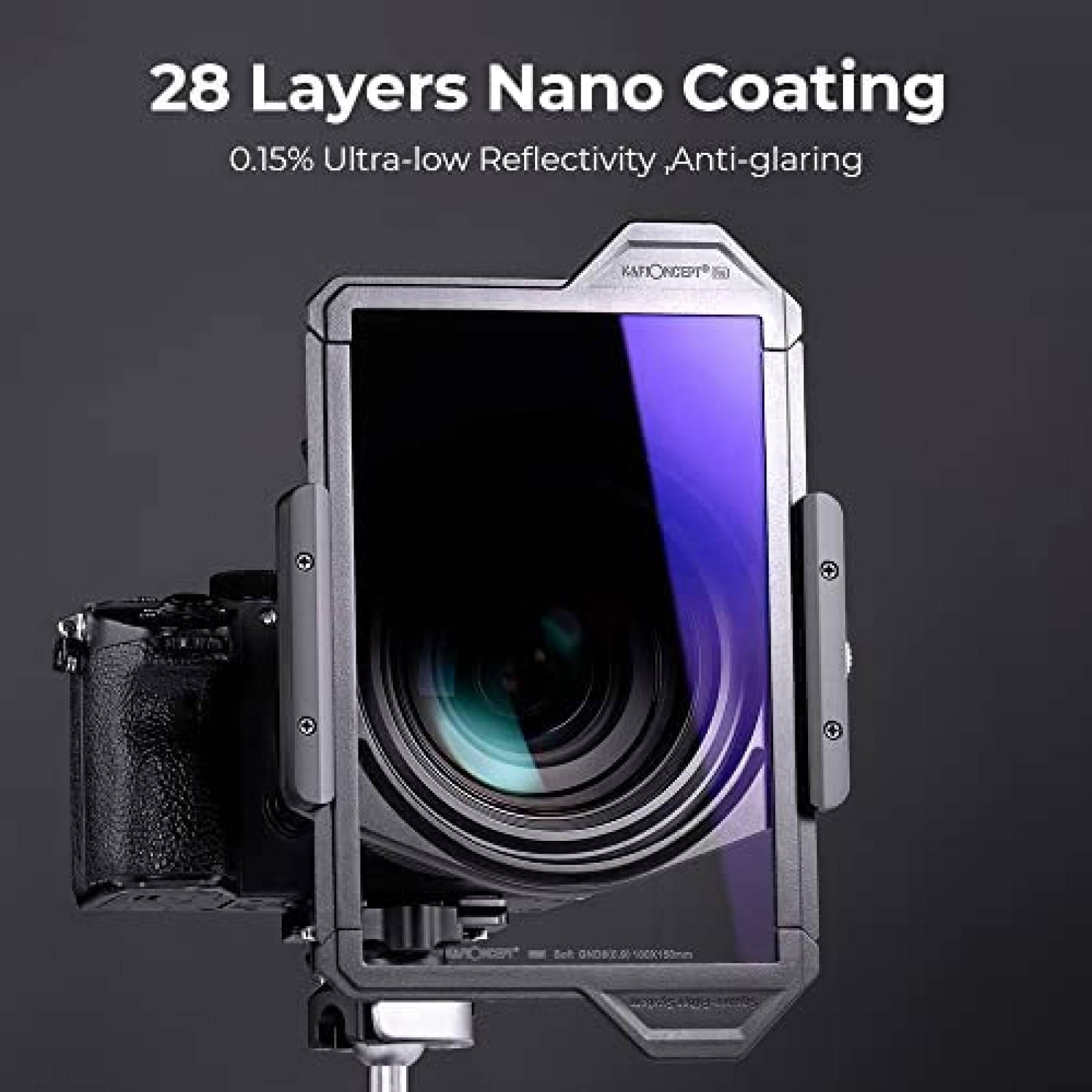Filtro de Lente K&F Concept X-PRO GND16 82mm 100 x 150mm ND