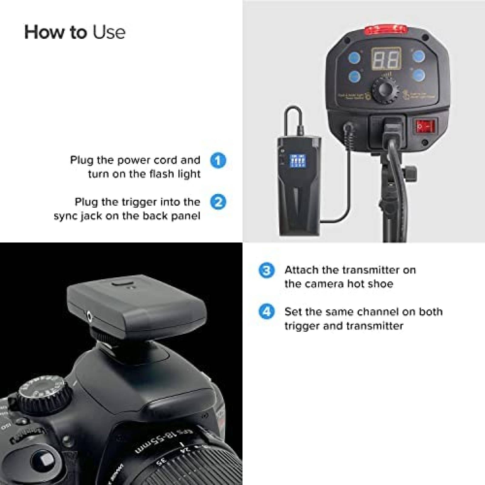 Flash Fotografico LS LIMO STUDIO AGG3133 300W 5600K 16CH