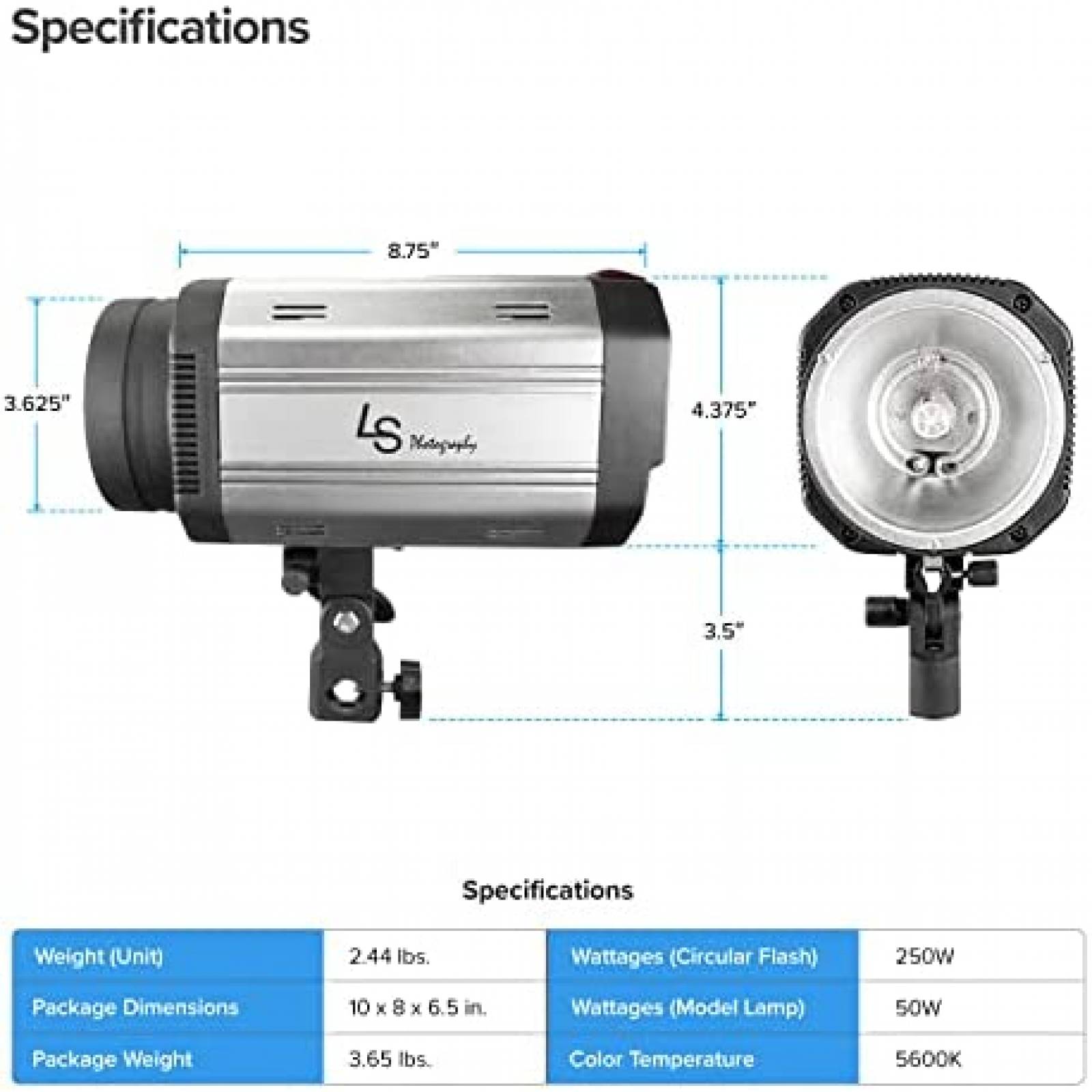 Flash Fotografico LS LIMO STUDIO AGG3133 300W 5600K 16CH
