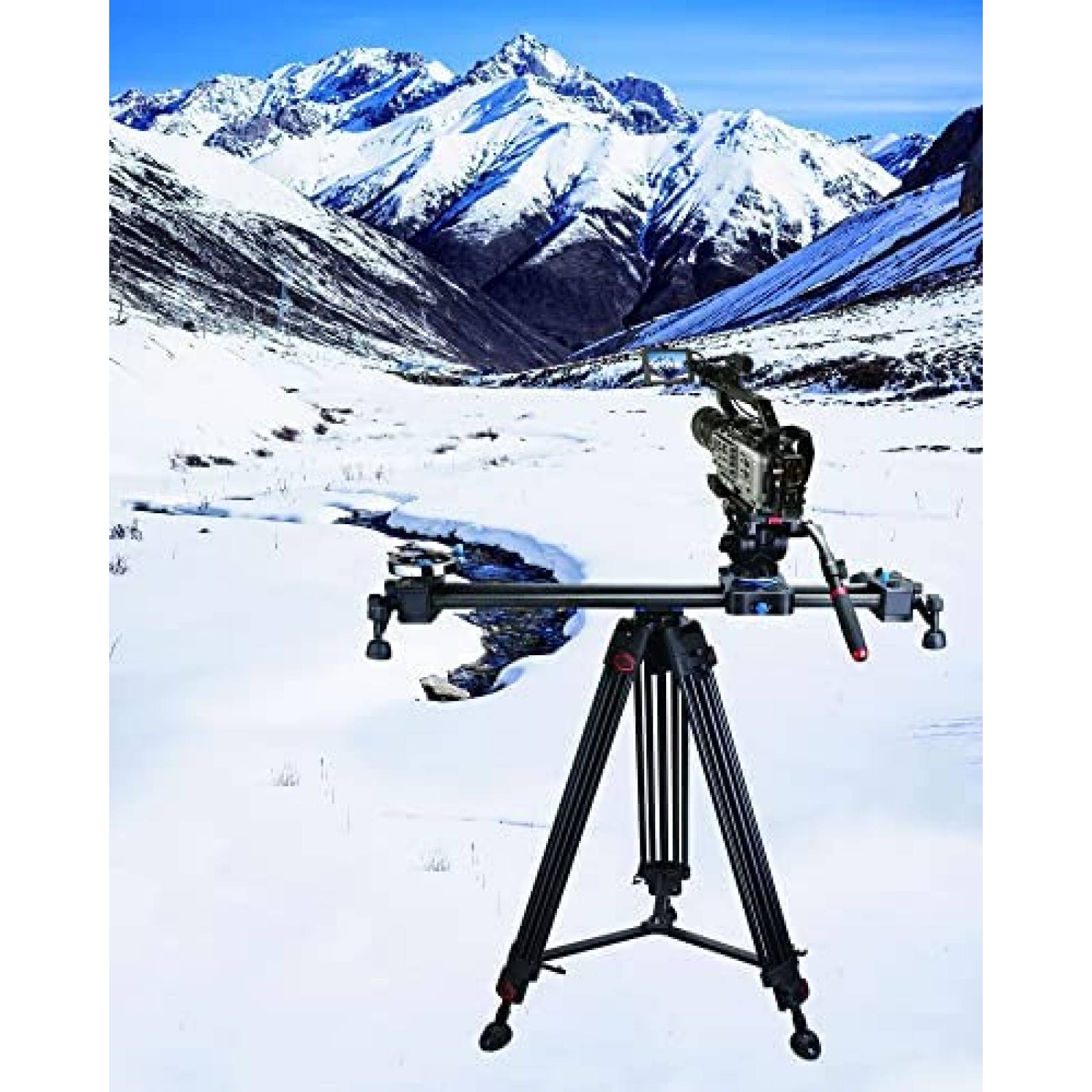 Tripie 72 Pulgadas Resistente Cabezal Fluido 360 Carga 12 kg