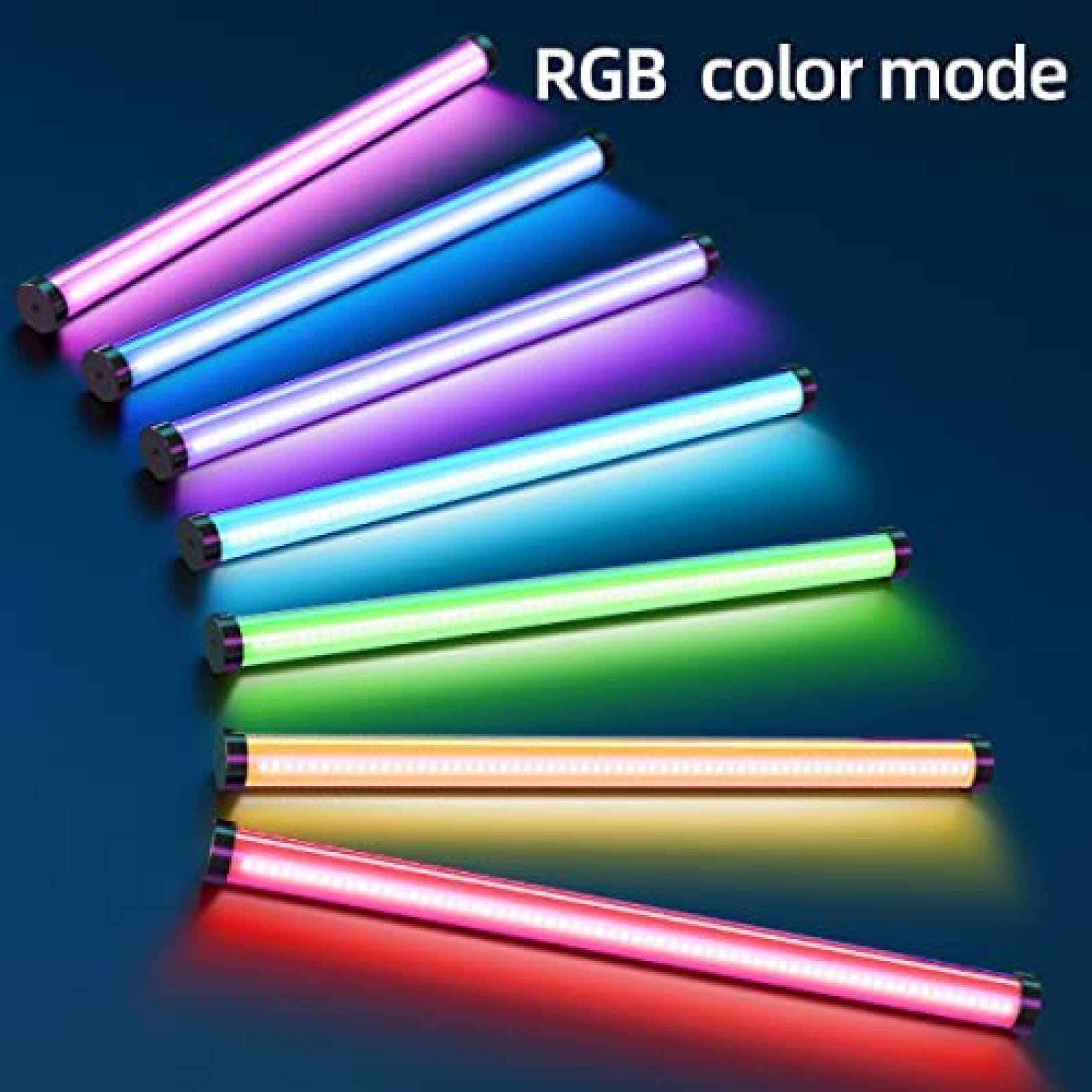 Barra de Luz LED RGB Pixel 18W 22.83" Recargable Bluetooth