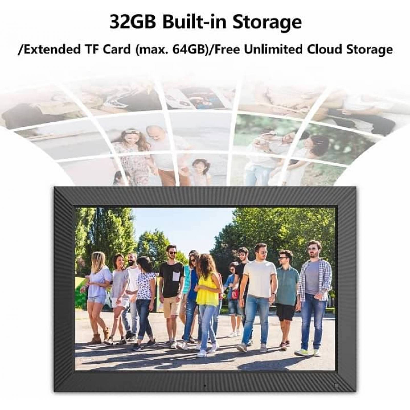 Portaretrato Digital FULLJA 19" 1024 x 768 WiFi 32 GB -Negro