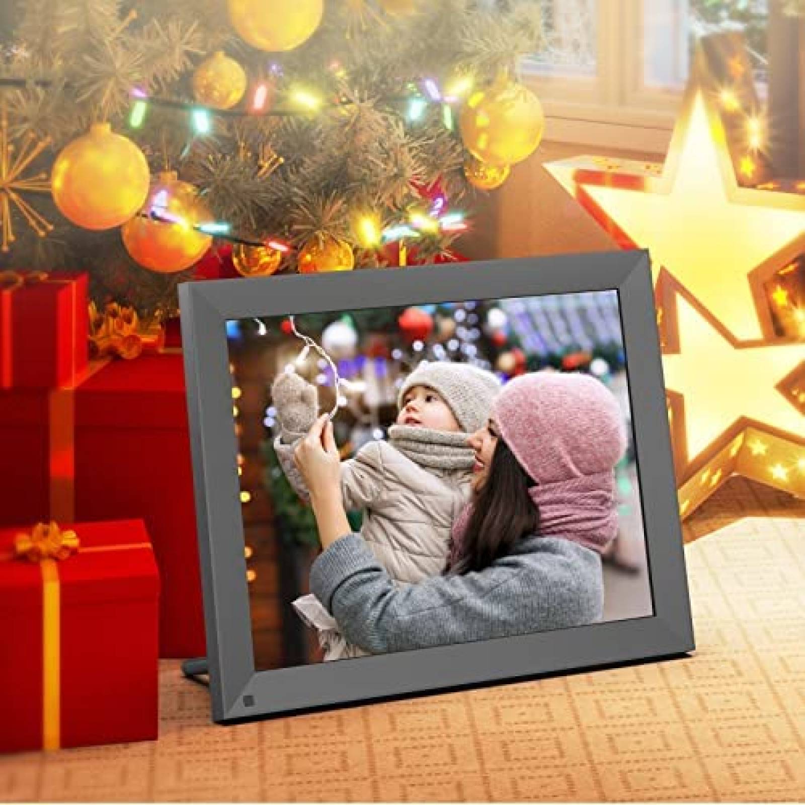 Portaretratos Digital FULLJA Pantalla 15" WiFi 16 GB -Negro