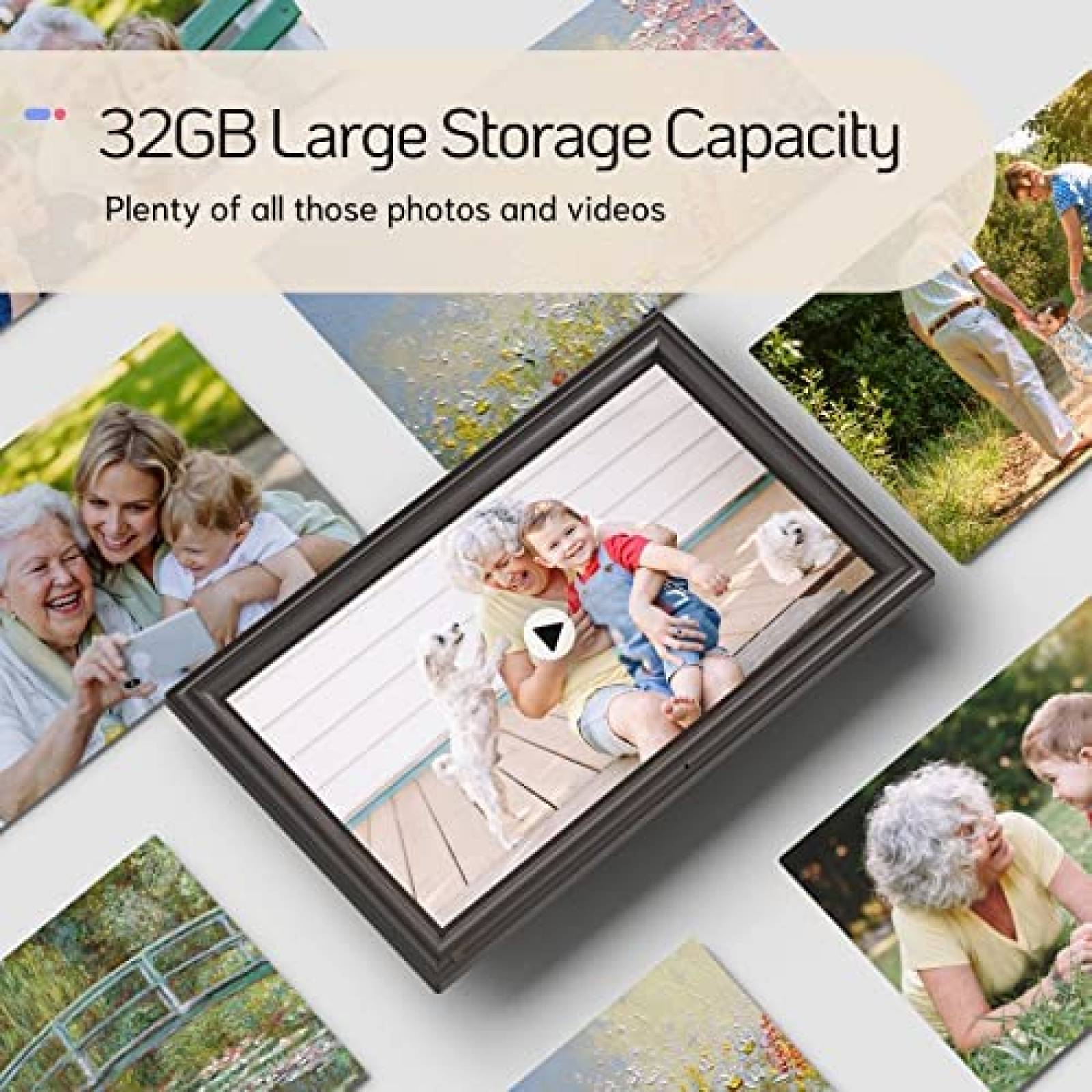 Portaretrato Digital NexFoto 16" Tactil 1080 WiFi 32GB -Cafe