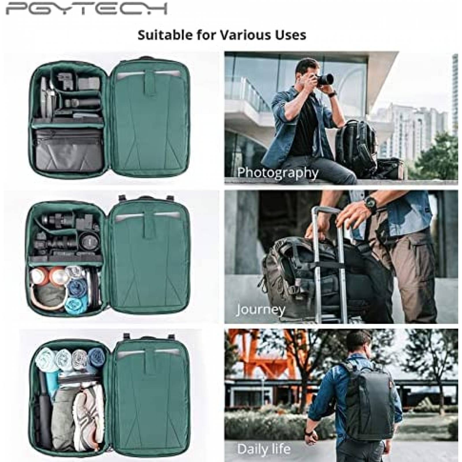 Mochila de Camara PGYTECH Para Equipo Fotografico -Twilight