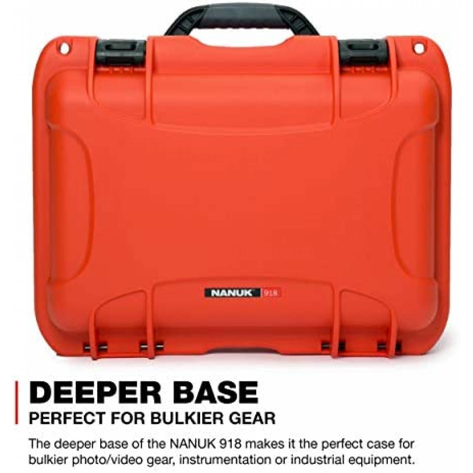 Estuche Nanuk 918 Resistente al Agua con Separador -Naranja