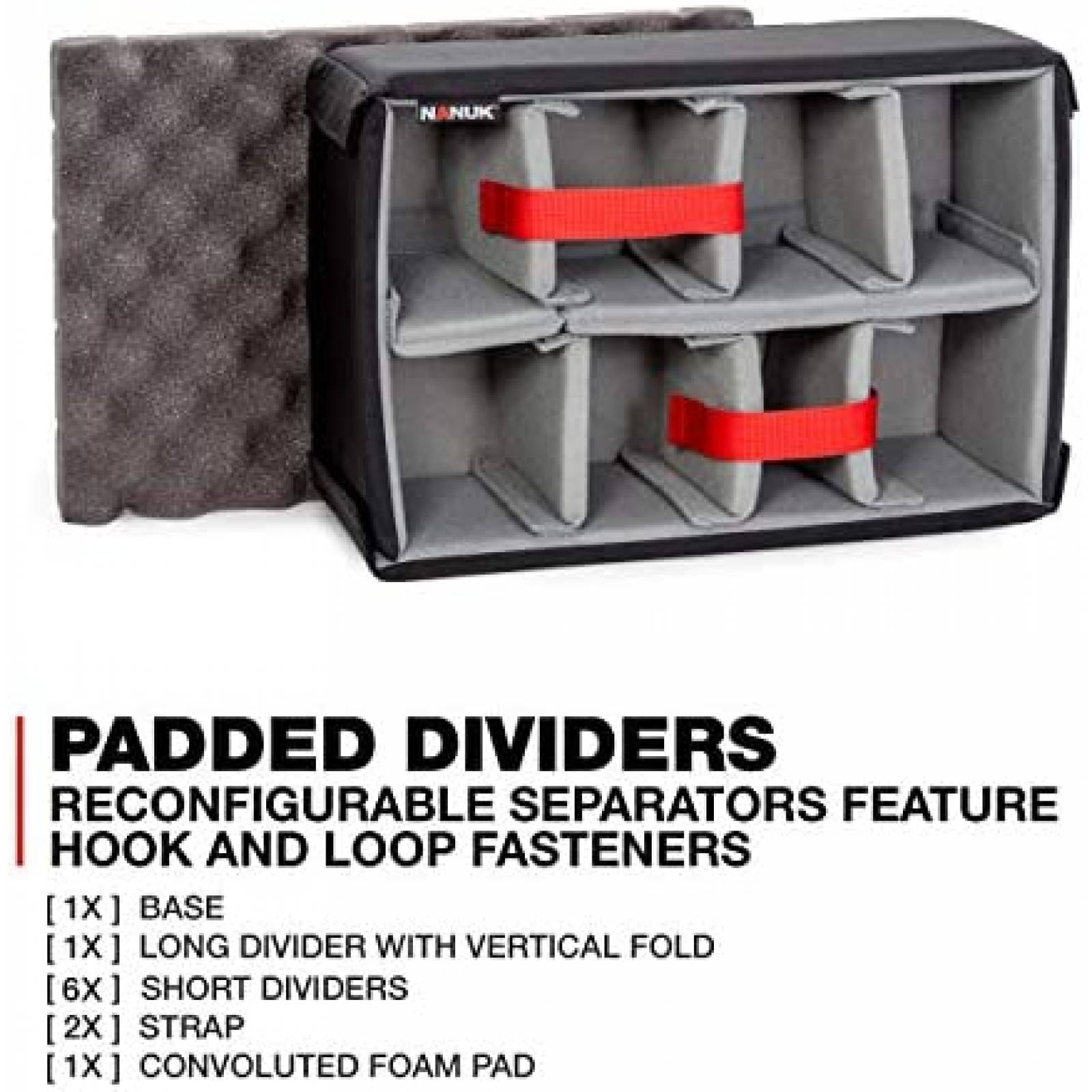 Estuche Nanuk 918 Resistente al Agua con Separador -Naranja