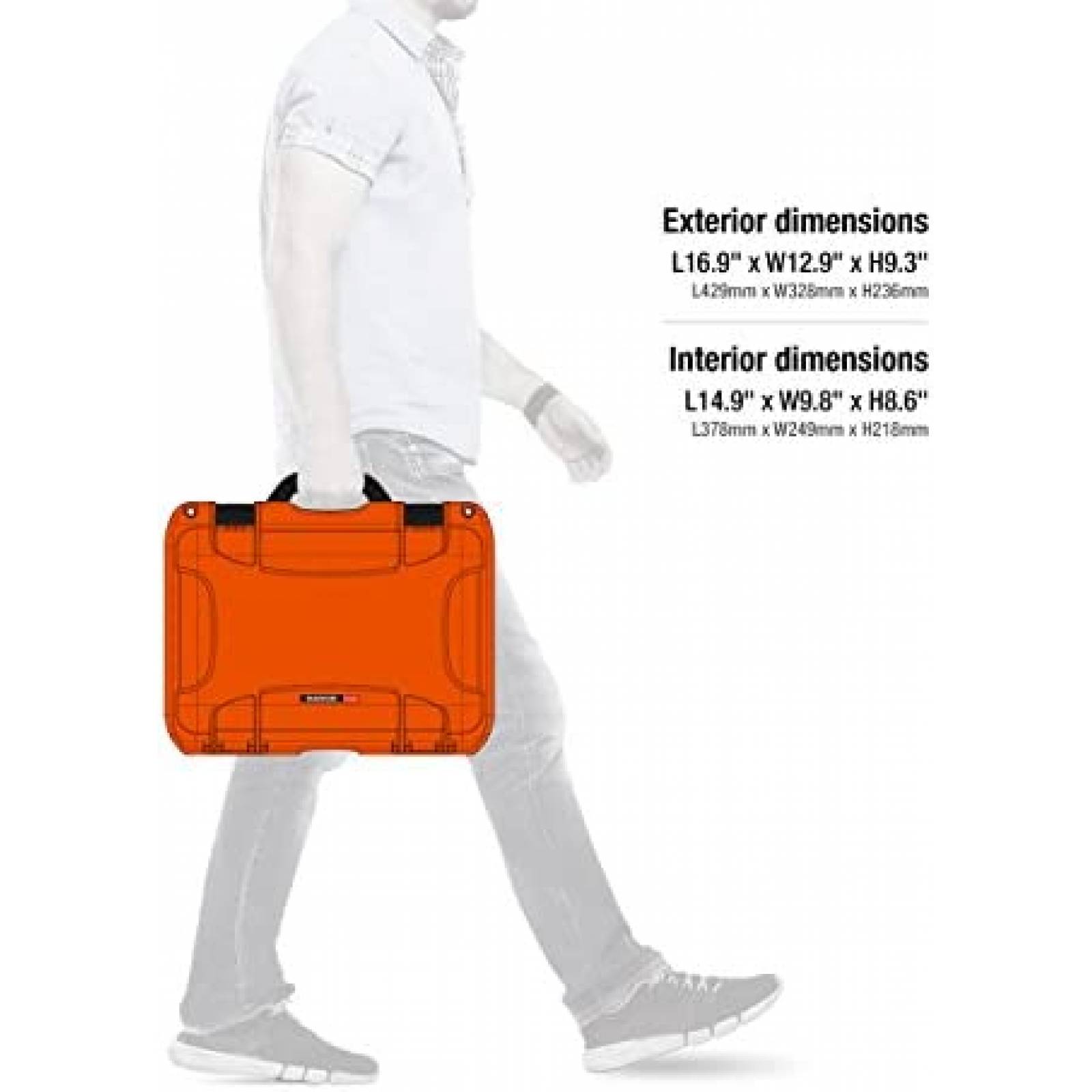 Estuche Nanuk 918 Resistente al Agua con Separador -Naranja