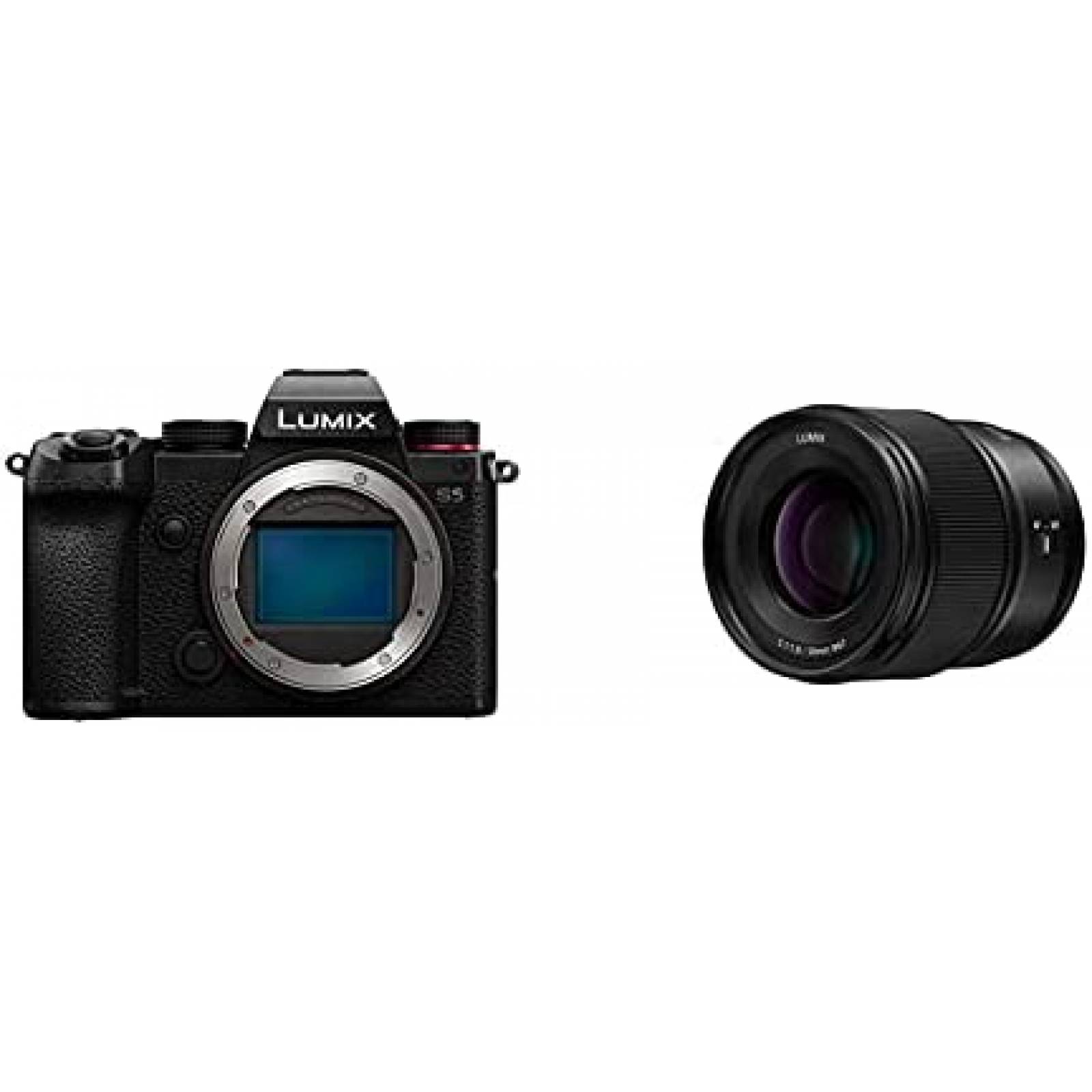 Camara Panasonic LUMIX S5 con Lente LUMIX S 50mm F1.8 -Negro