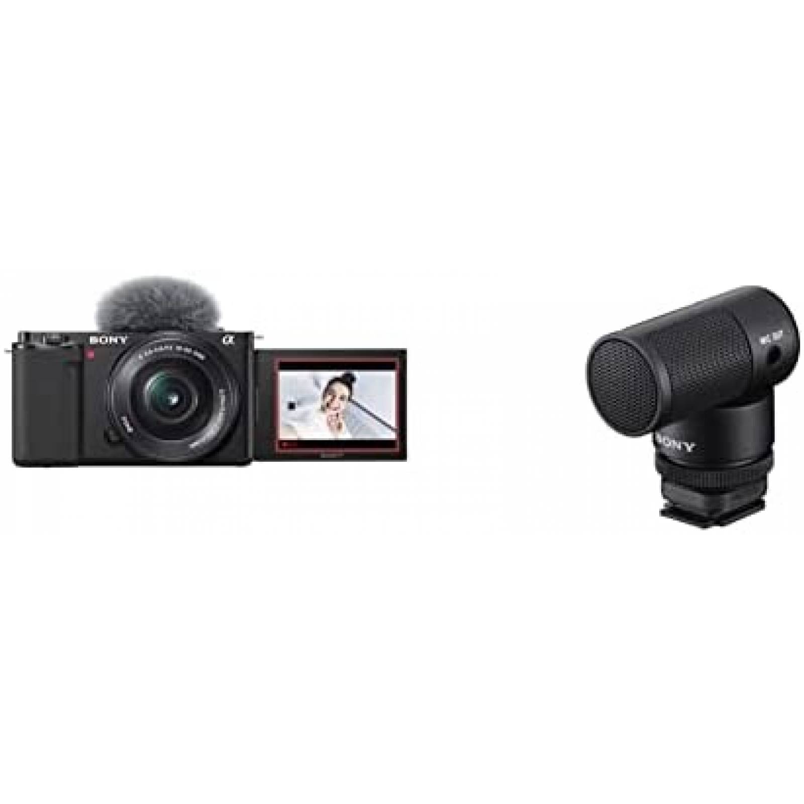 Kit Camara Sony Mirrorless Lentes Intercambiables+Microfono