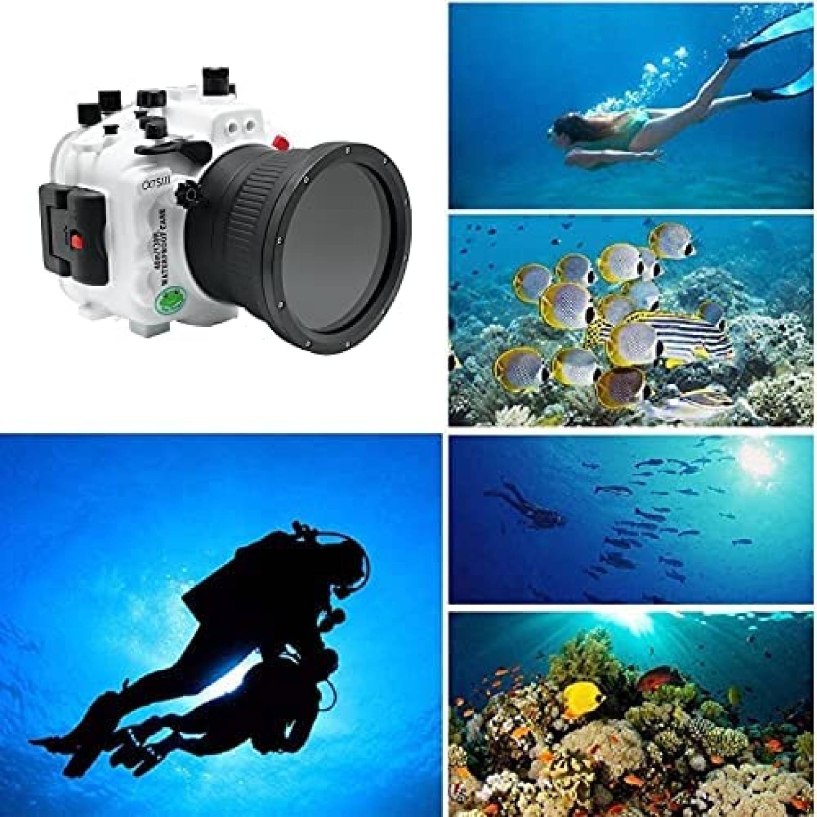 Carcasa de Camara HolaFoto Para Buceo Compatible Sony A7S