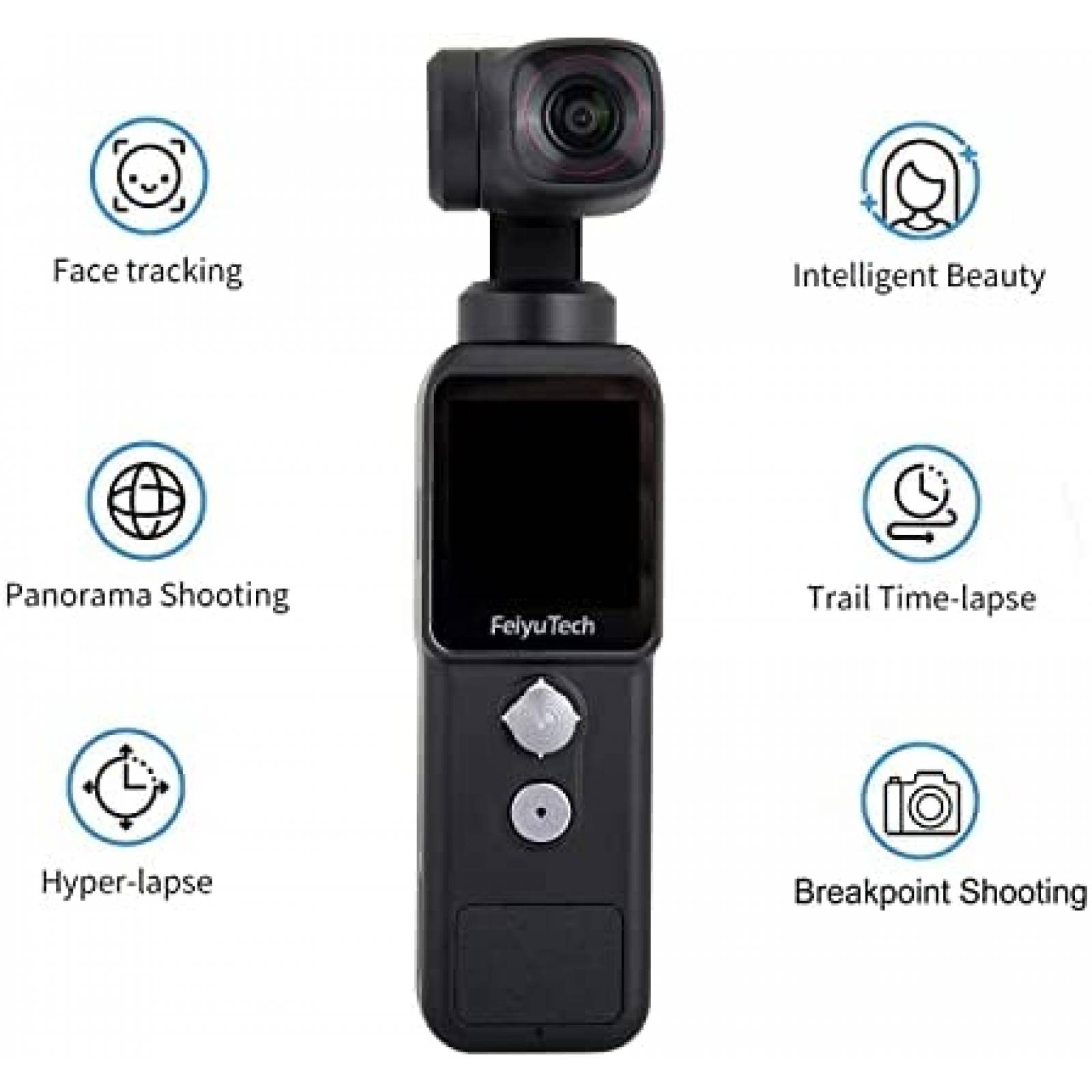 Camara Accion Feiyutech Pocket 2 HD 4K 512GB -Negro