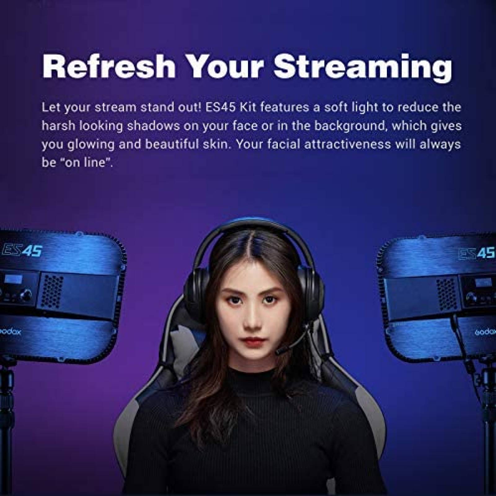 Luz De Video LED GODOX 2800-6500L Color De Temperatura -