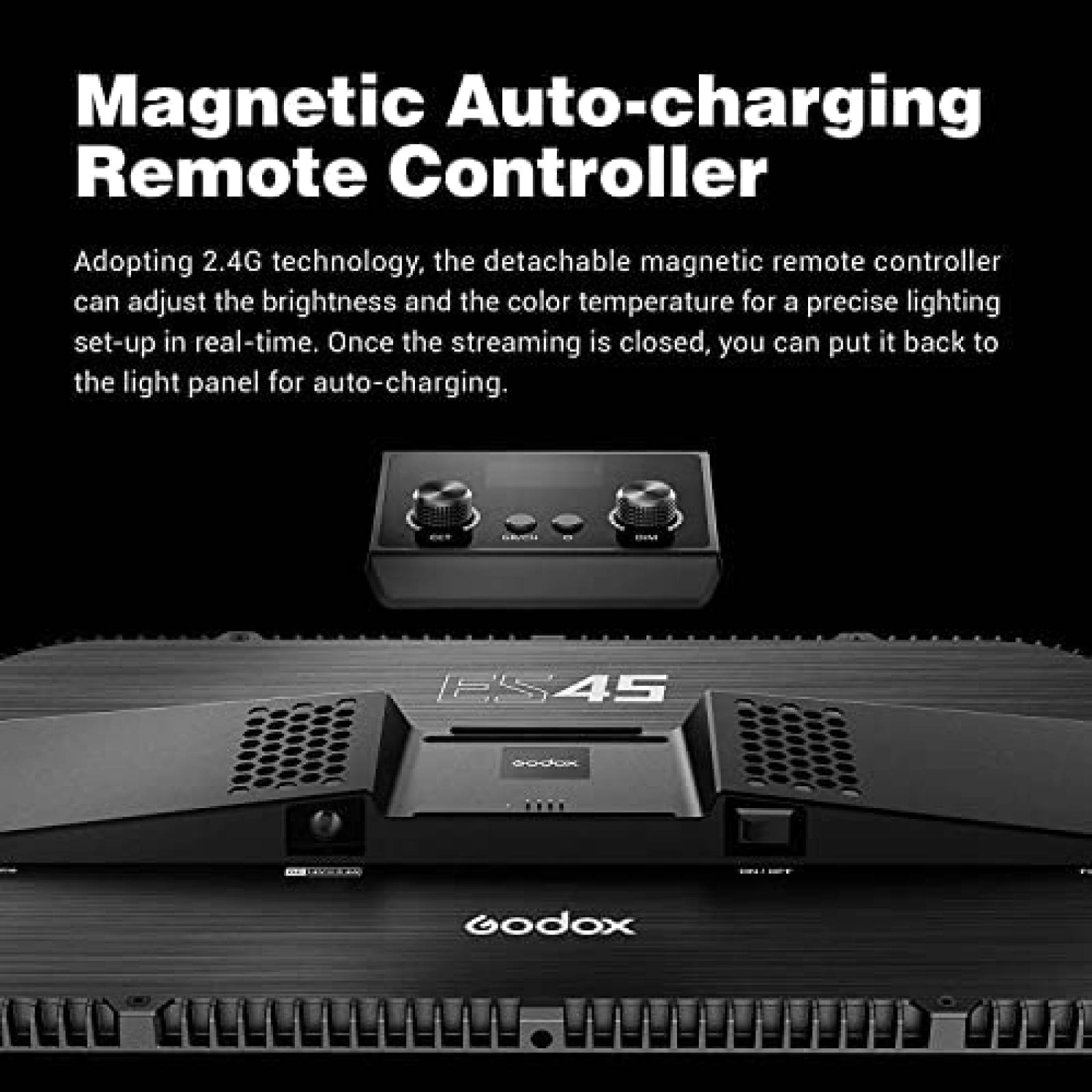 Luz De Video LED GODOX 2800-6500L Color De Temperatura Negro