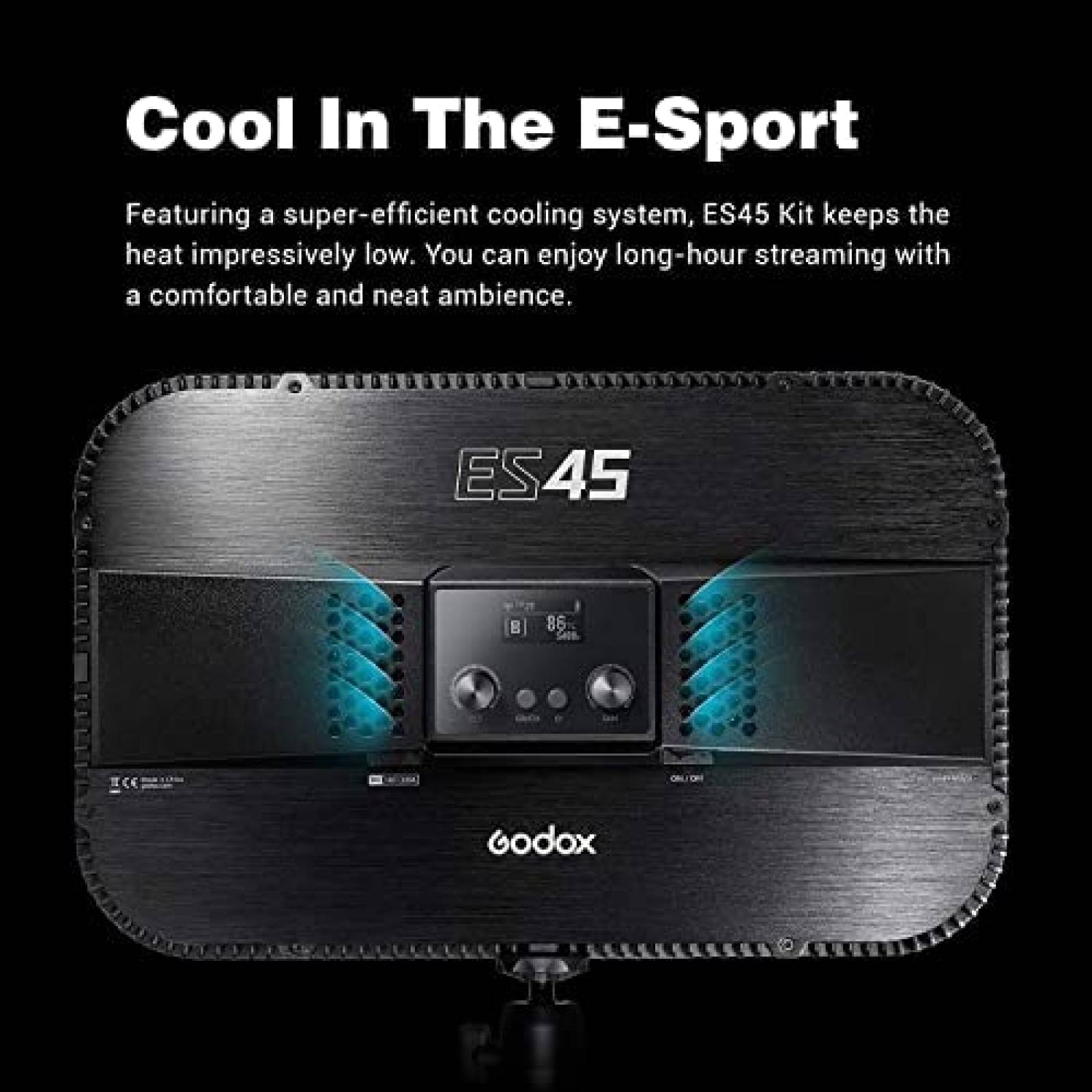 Luz De Video LED GODOX 2800-6500L Color De Temperatura Negro